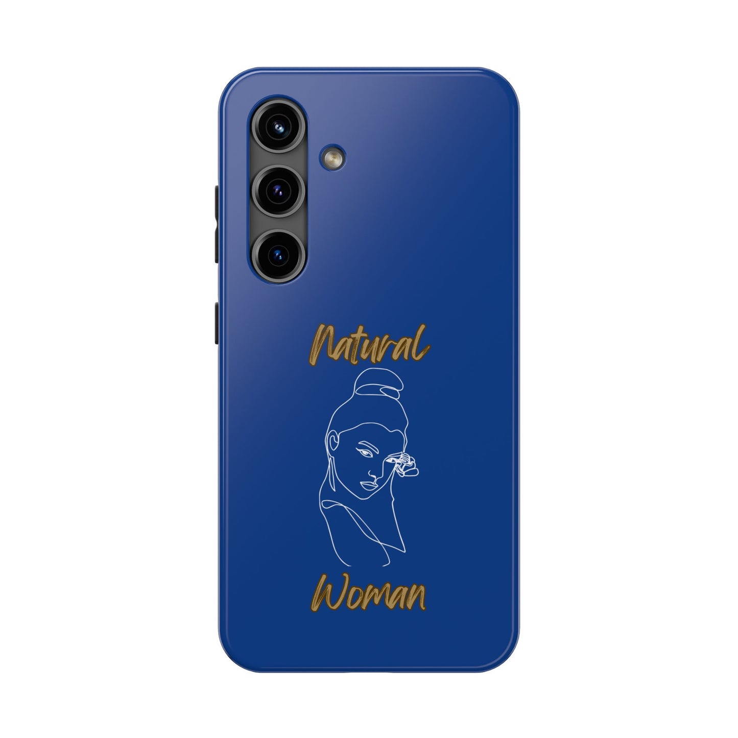 Natural Woman Sassy Bun (WL) Tough Phone Cases DARK BLUE