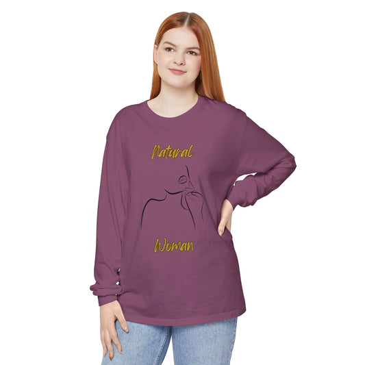 Natural Woman Chin Up (BL) Long Sleeve T-Shirt