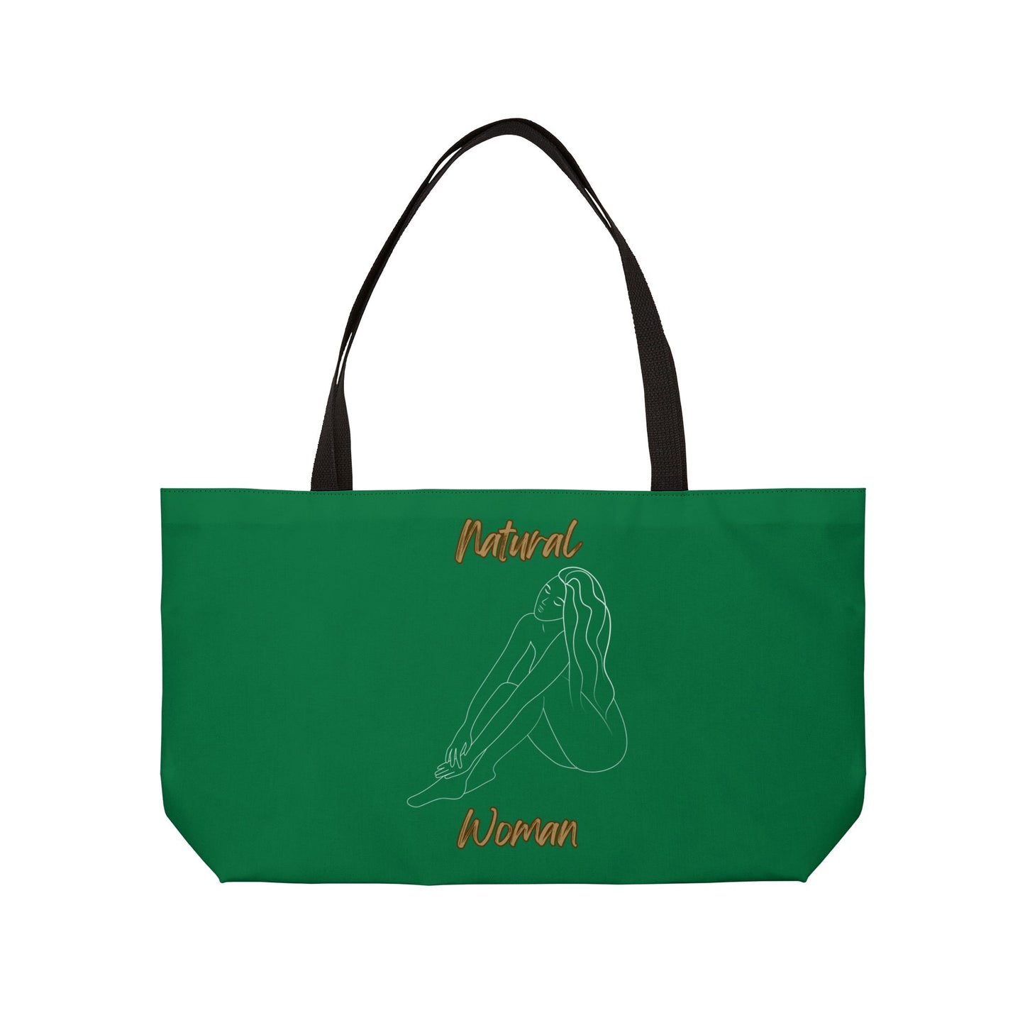 Natural Woman Beauty (WL) Weekender Tote Bag DARK GREEN