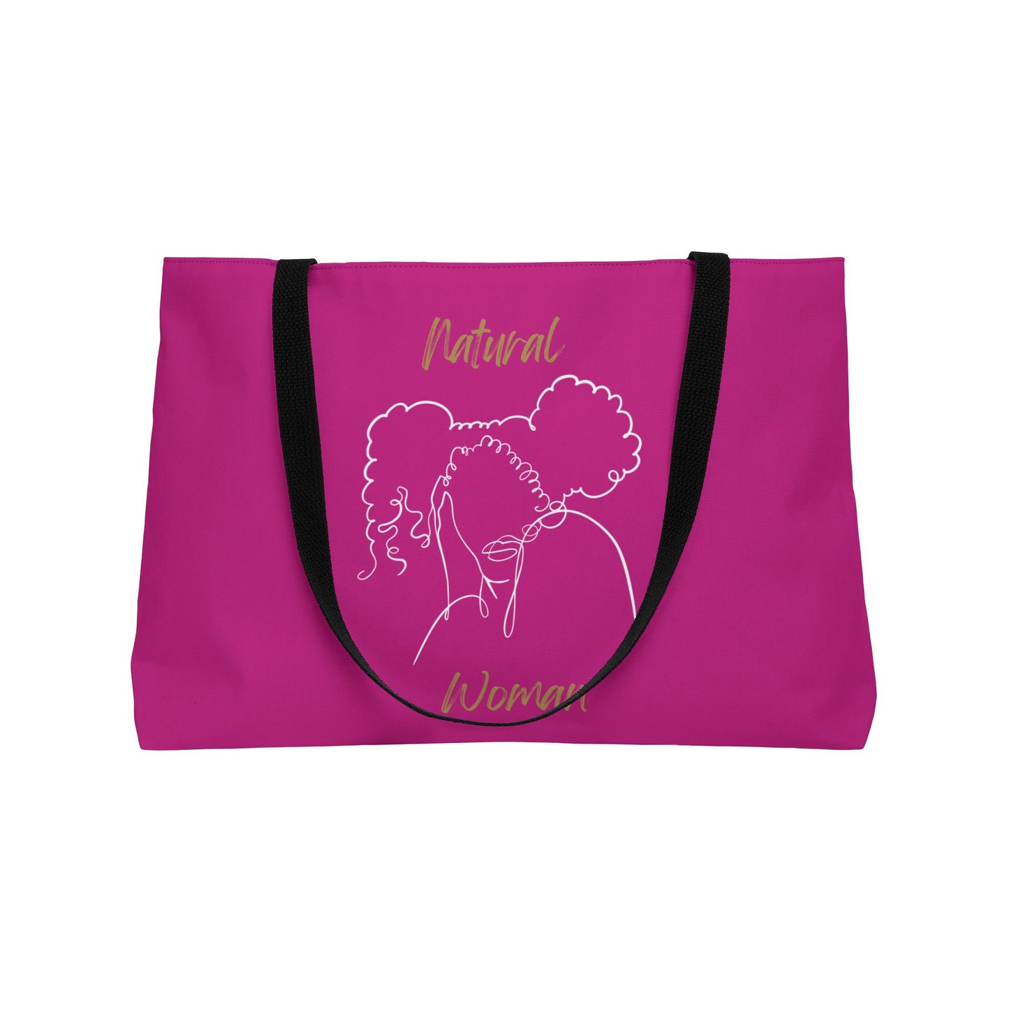 Natural Woman Twin Puffs (WL) Weekender Tote Bag PINK