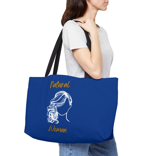 Natural Woman Long Curl (WL) Weekender Tote Bag DARK BLUE