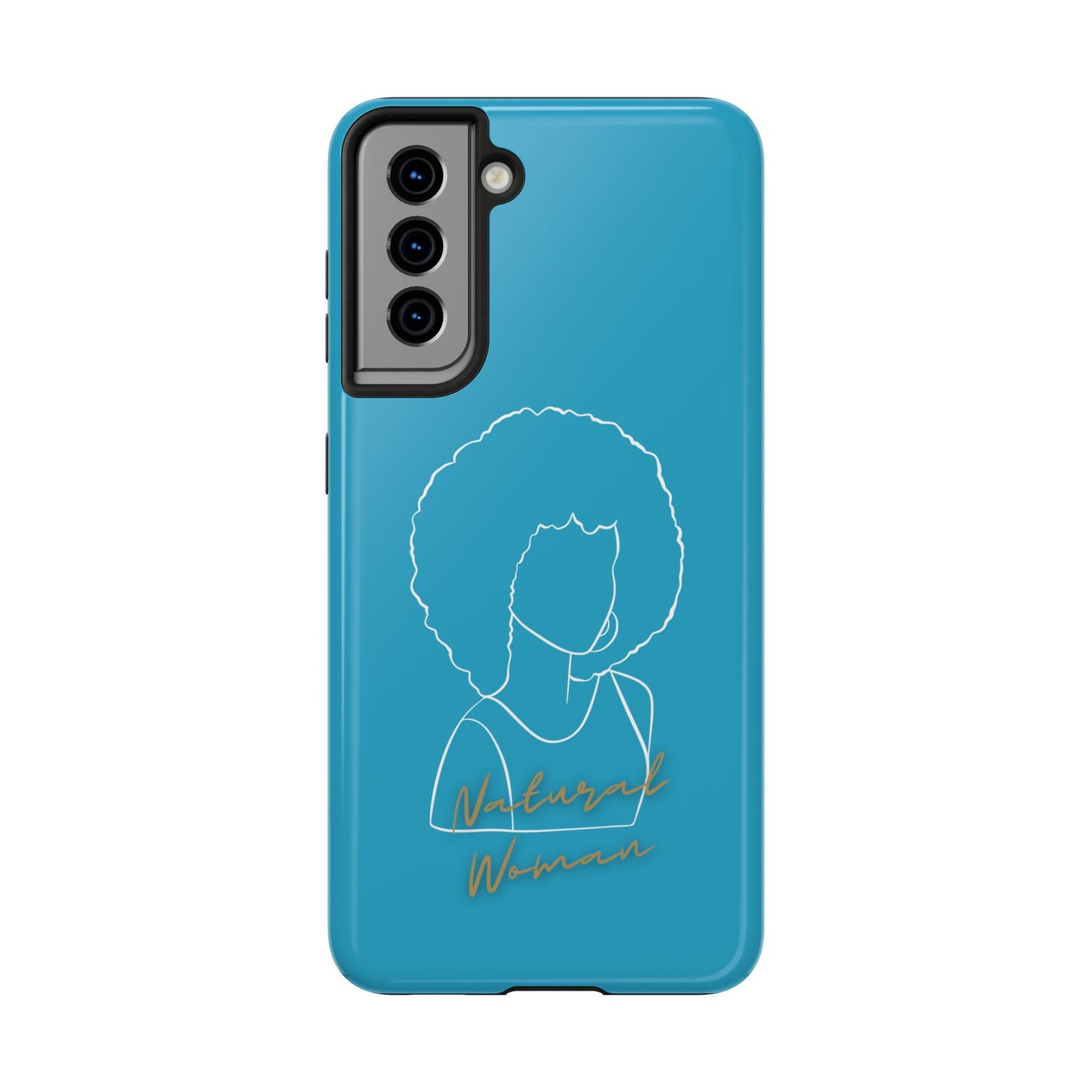 Natural Woman Afro (WL)Tough Phone Cases TURQUOISE