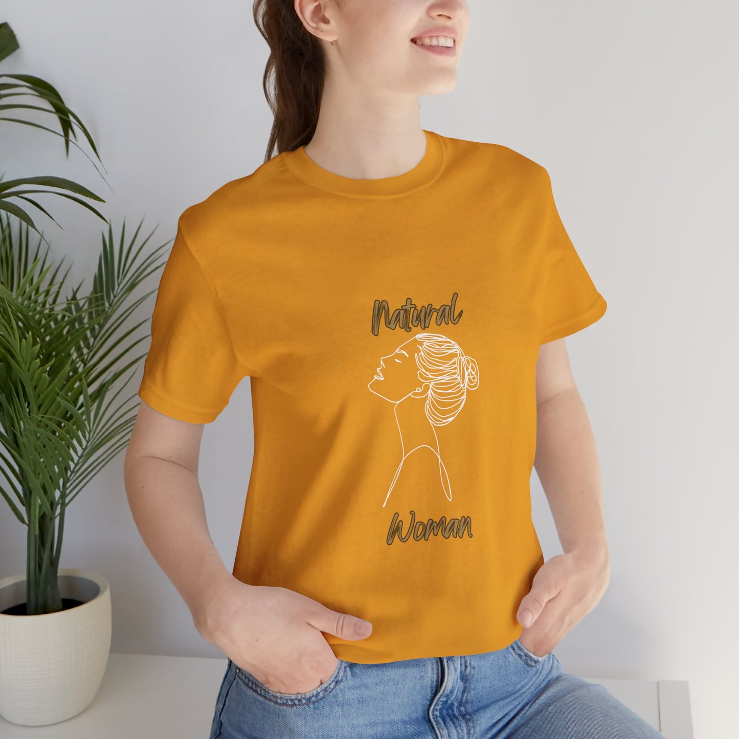 Natural Woman Wet Bun  (WL) Short Sleeve T-Shirt