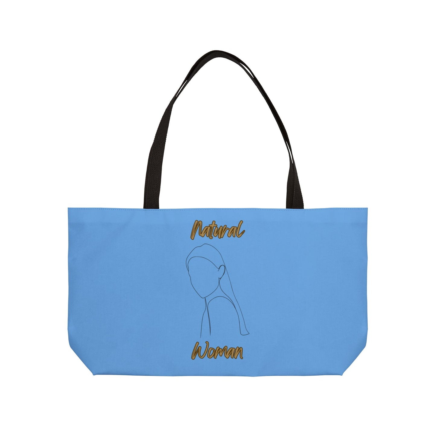 Natural Woman Tilted Look (BL) Weekender Tote Bag LIGHT BLUE