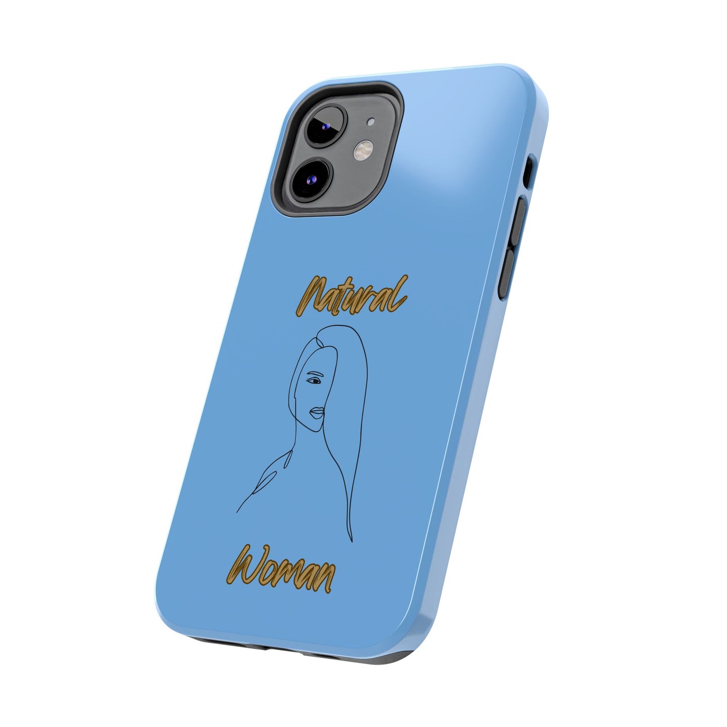 Natural Woman Covered Eye (BL)Tough Phone Cases LIGHT BLUE