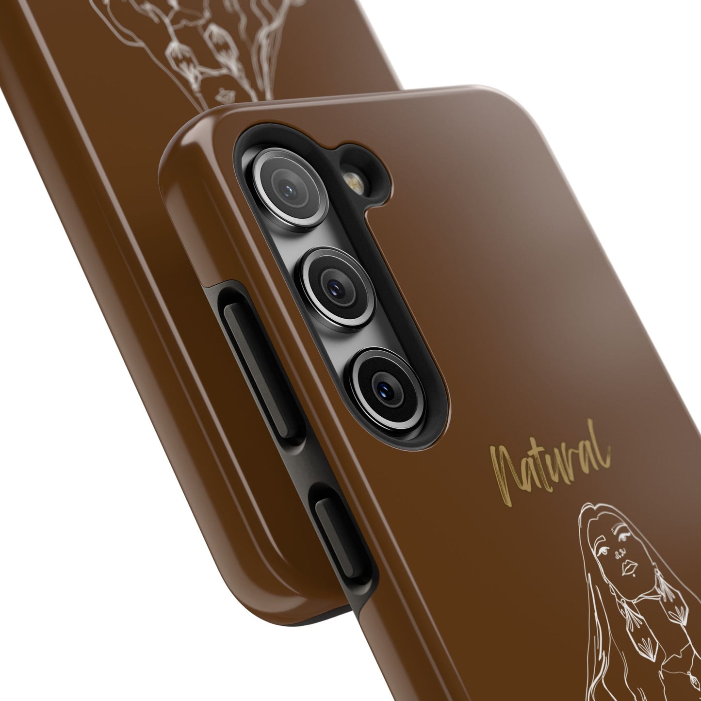 Natural Woman Thinking (WL)Tough Phone Cases BROWN