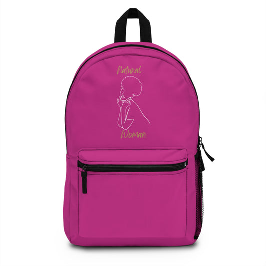 Natural Woman Cute Afro (WL) Backpack PINK