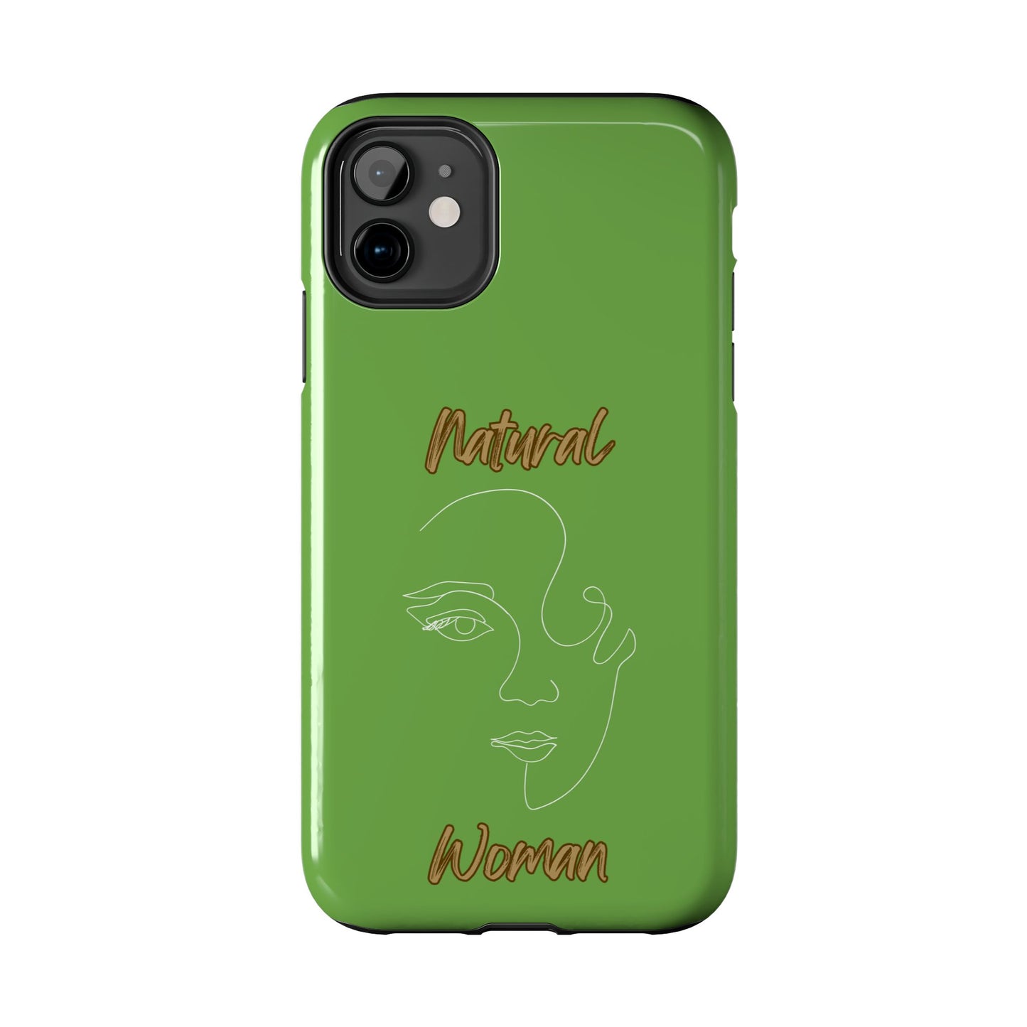 Natural Woman Looking (WL) Tough Phone Cases GREEN