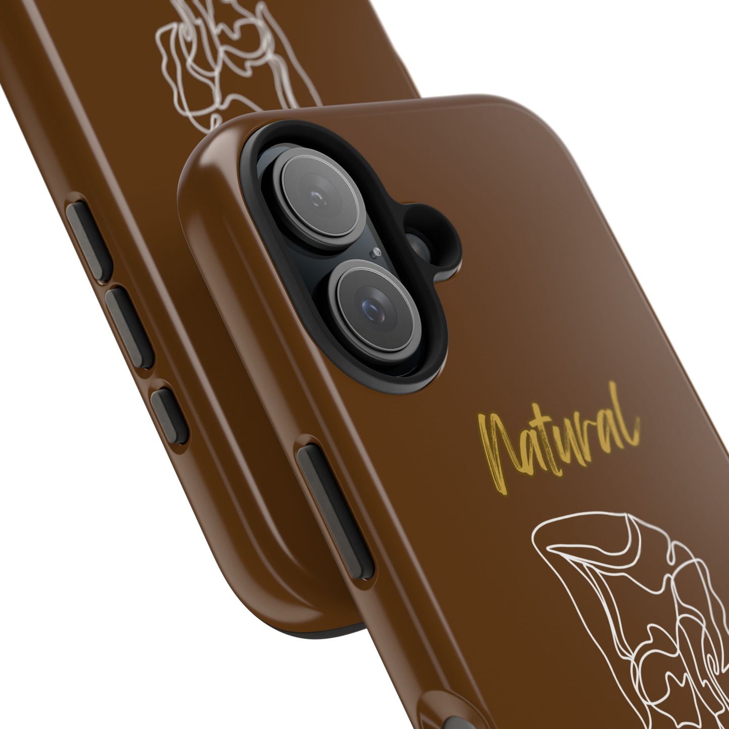 Natural Woman Flexible (WL)Tough Phone Cases BROWN