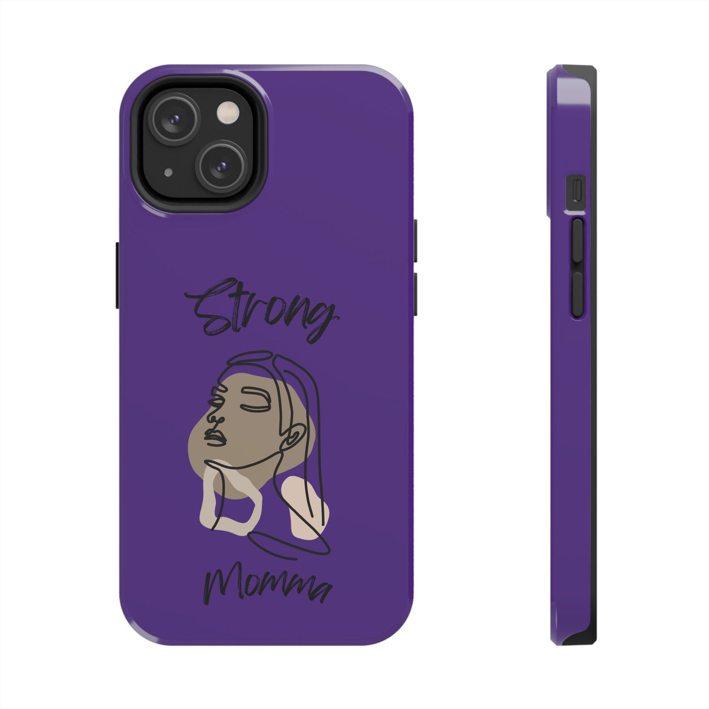 STRONG MOMMA Samsung Galaxy Tough Phone Cases (BL) Purple