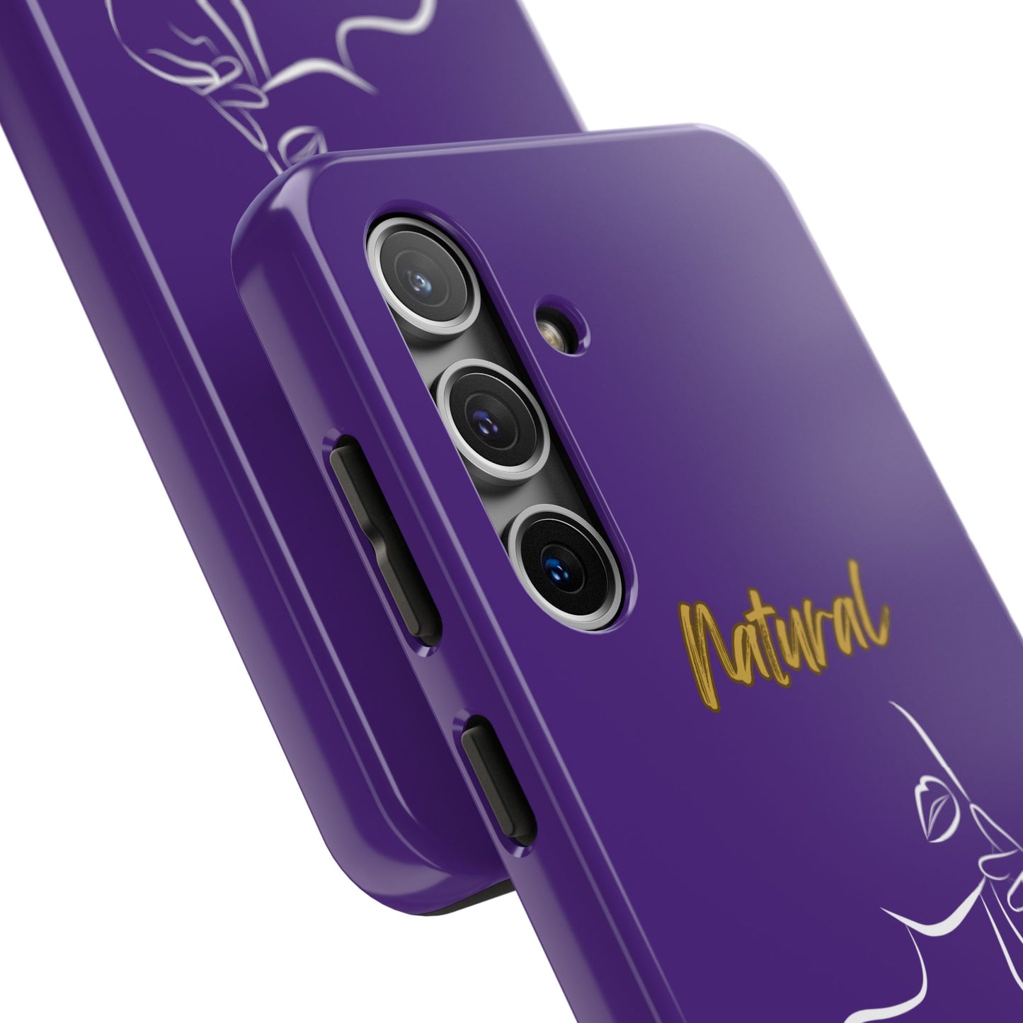 Natural Woman Chin Up (WL)Tough Phone Cases PURPLE