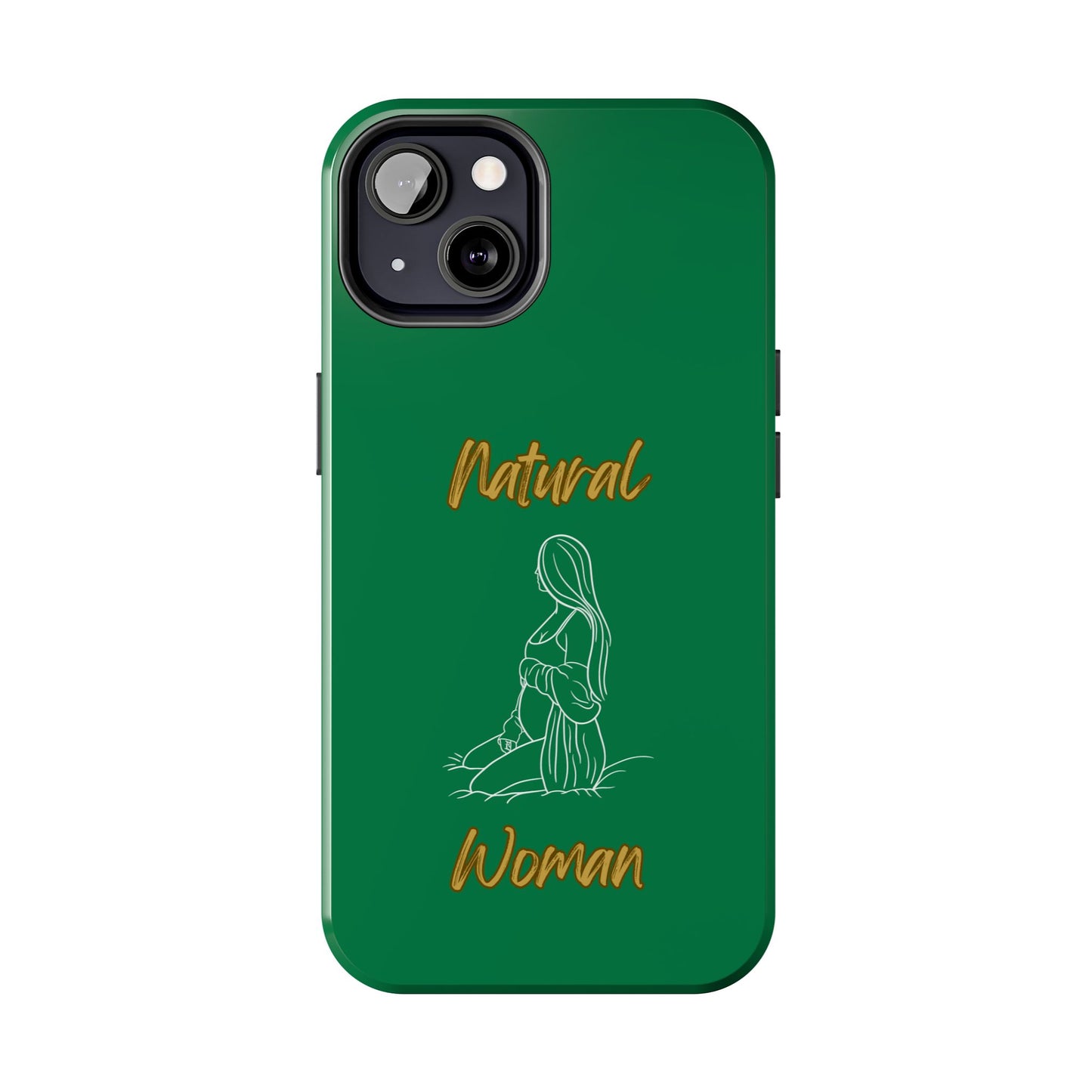 Natural Woman Expecting (WL)Tough Phone Cases DARK GREEN
