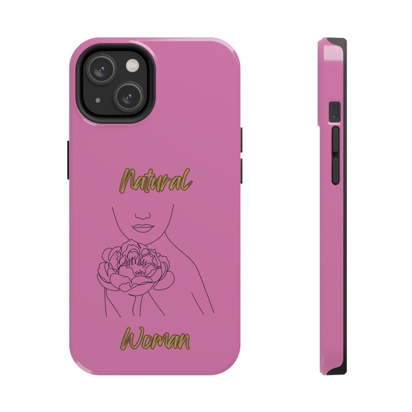Natural Woman Kissed Flower (BL)Tough Phone Cases LIGHT PINK