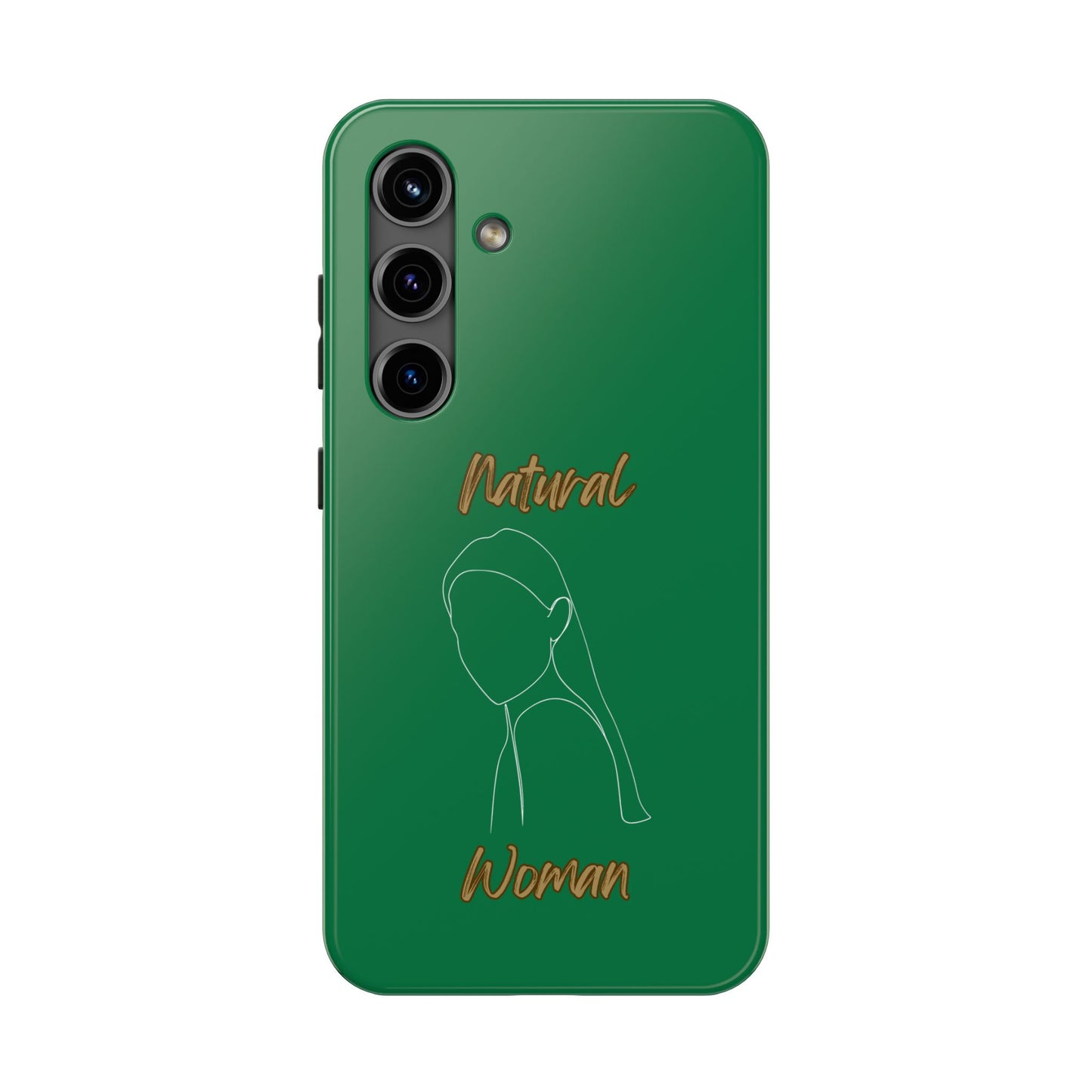 Natural Woman Tilted Look (WL) Tough Phone Cases DARK GREEN