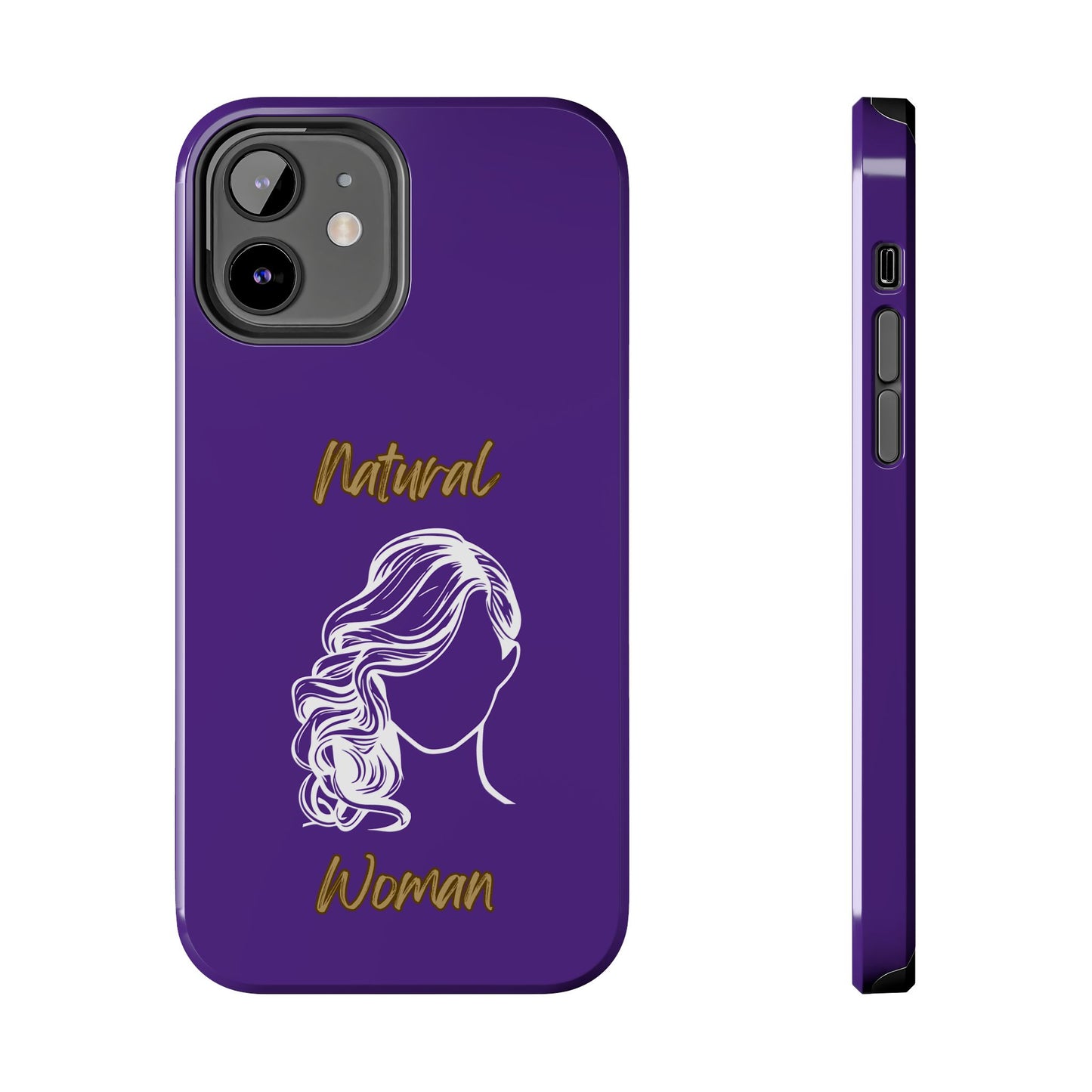 Natural Woman Long Curl (WL)Tough Phone Cases PURPLE