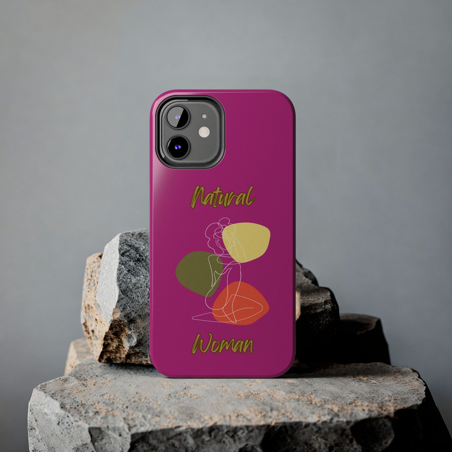 Natural Woman Colorful Pose (WL)Tough Phone Cases PINK