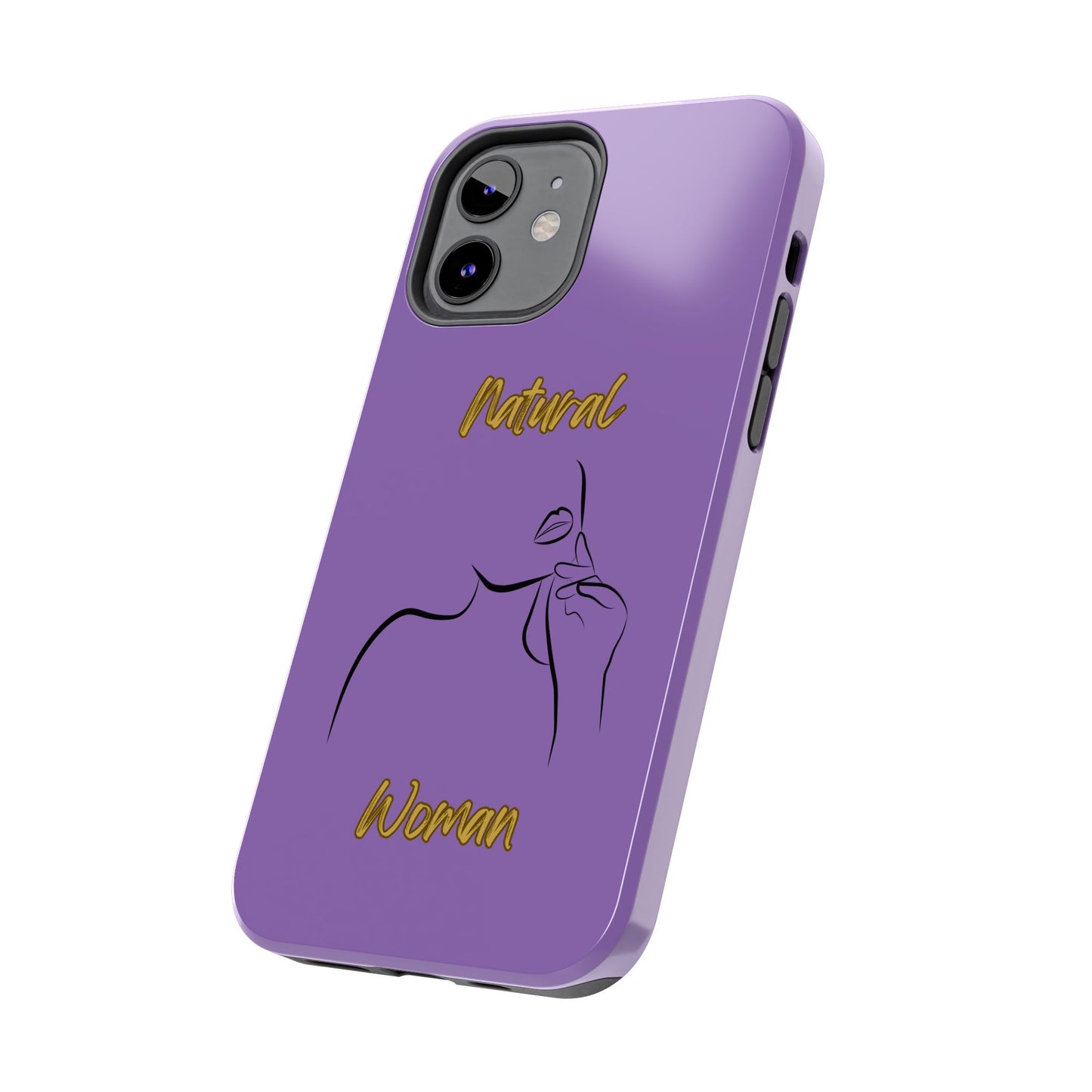 Natural Woman Chin Up (BL)Tough Phone Cases LIGHT PURPLE