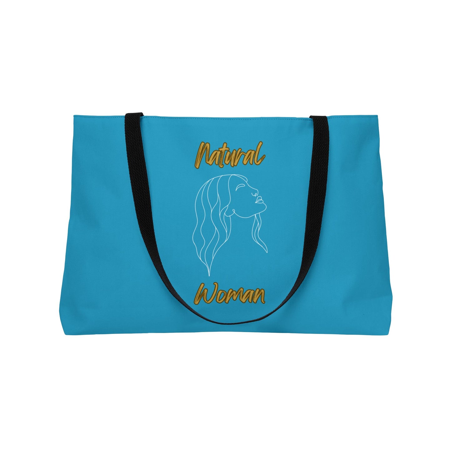 Natural Woman Breeze On Face (WL) Weekender Tote Bag TURQUOISE