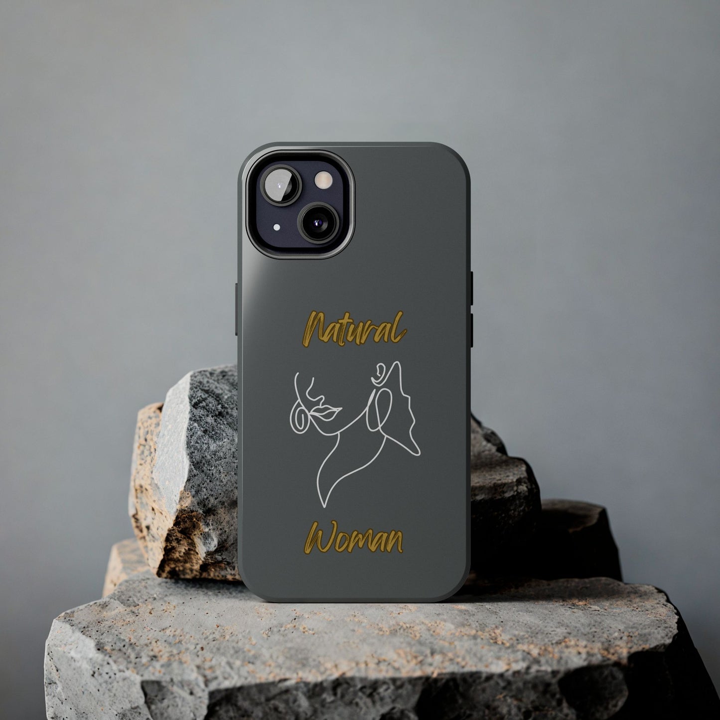 Natural Woman Lips (WL)Tough Phone Cases DARK GREY