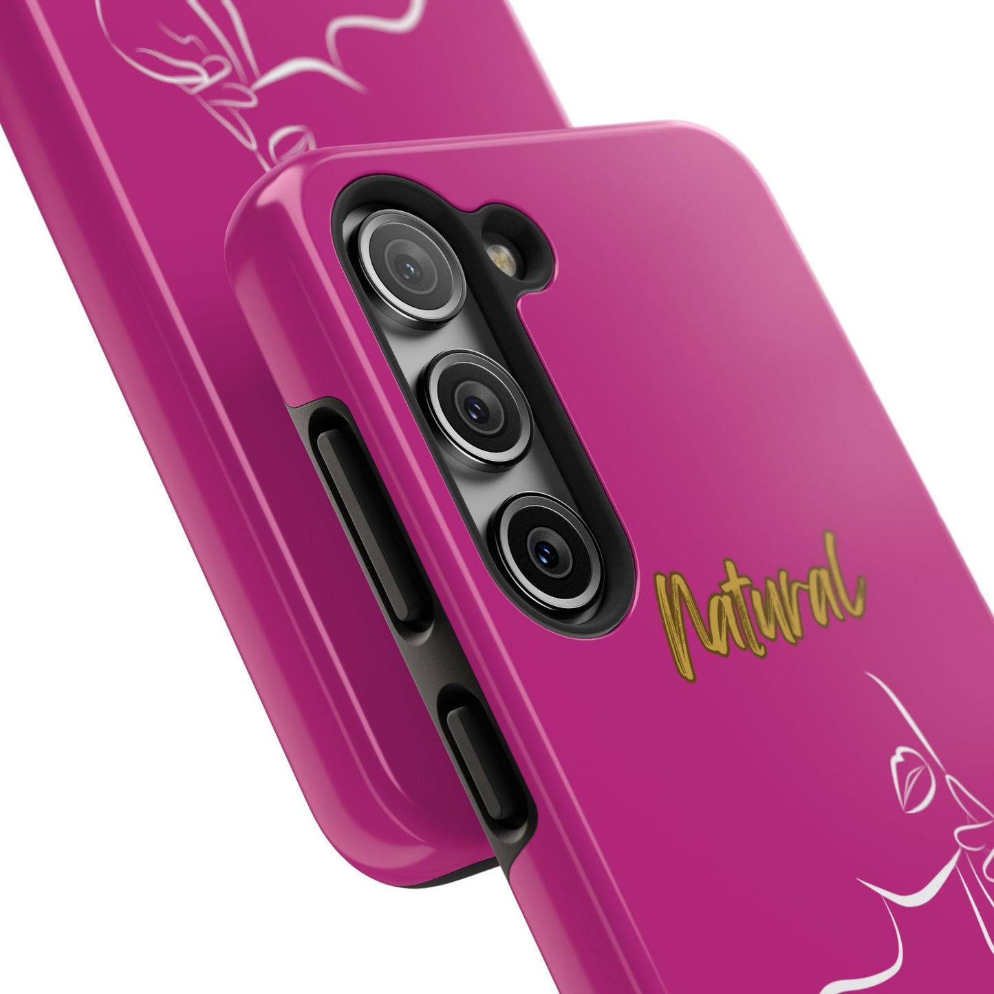 Natural Woman Chin Up (WL)Tough Phone Cases PINK