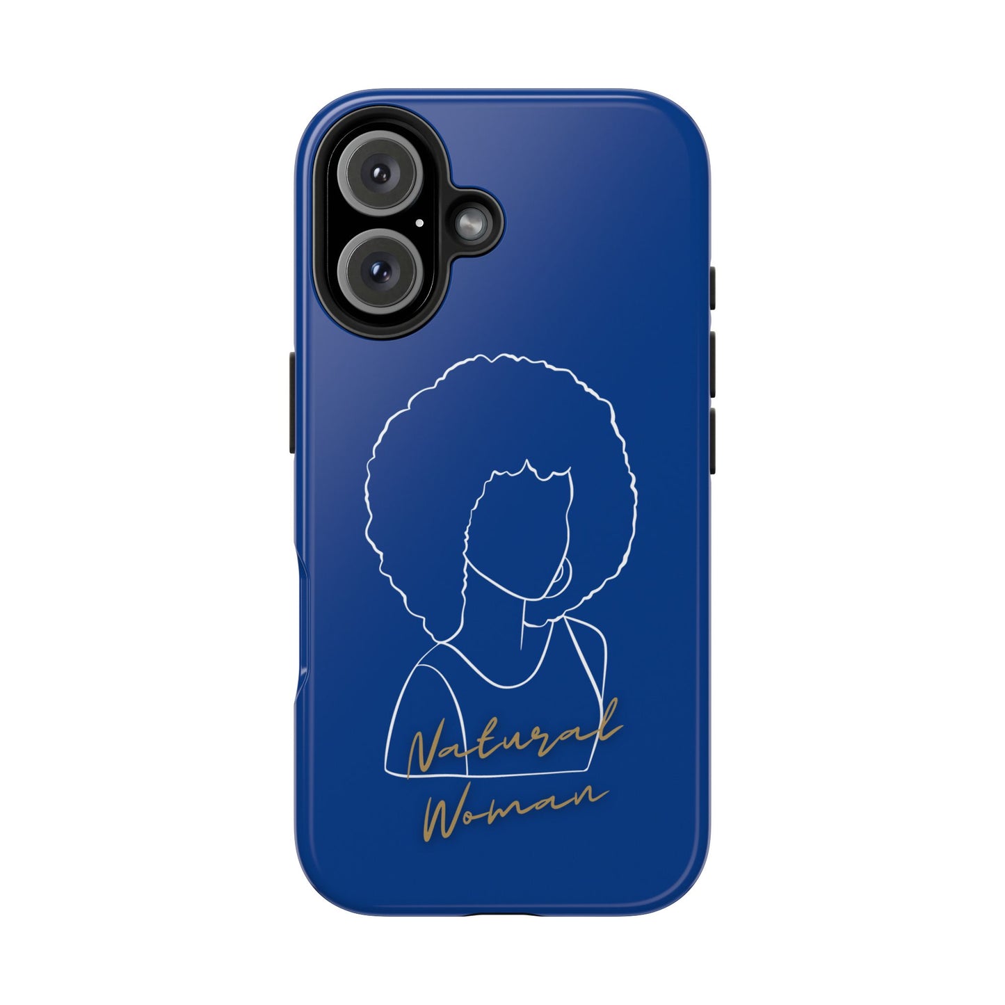 Natural Woman Afro (WL)Tough Phone Cases DARK BLUE