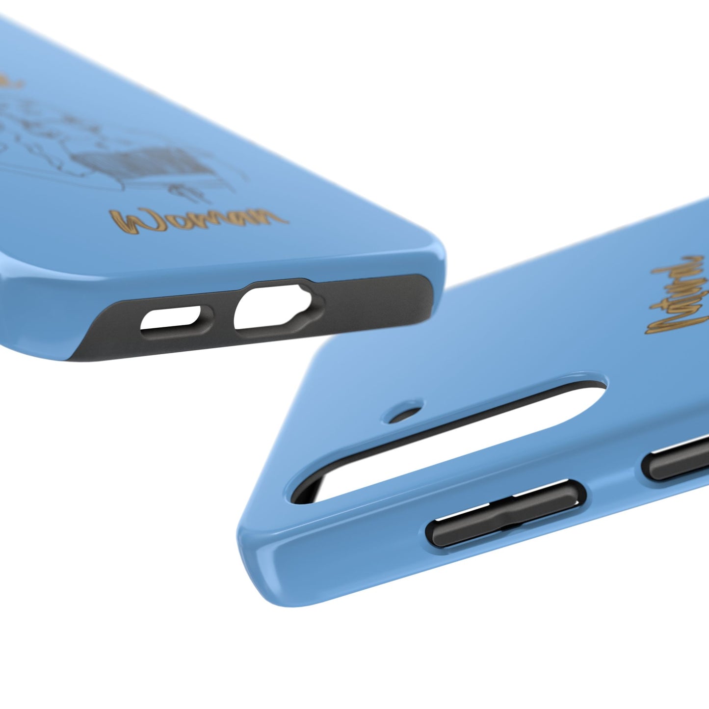 Natural Woman Thinking (BL)Tough Phone Cases LIGHT BLUE