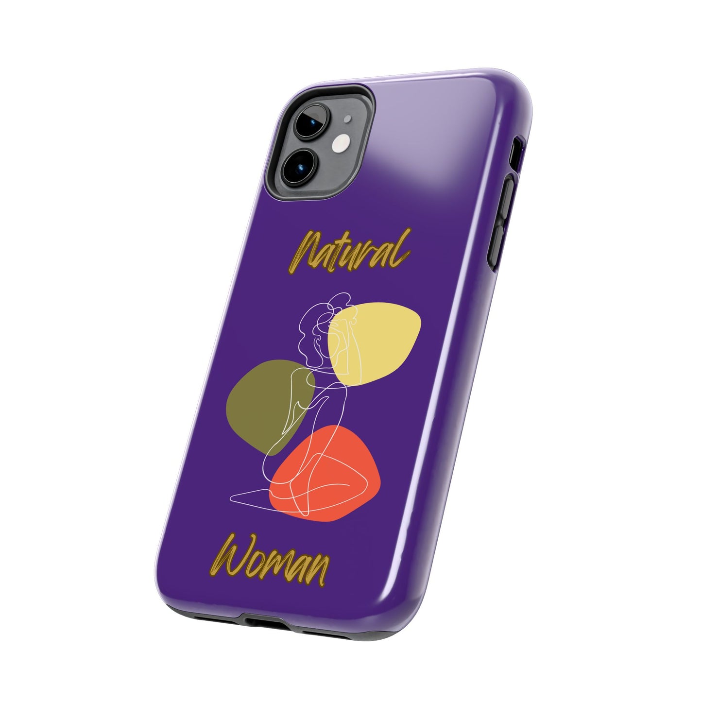 Natural Woman Colorful Pose (WL)Tough Phone Cases PURPLE