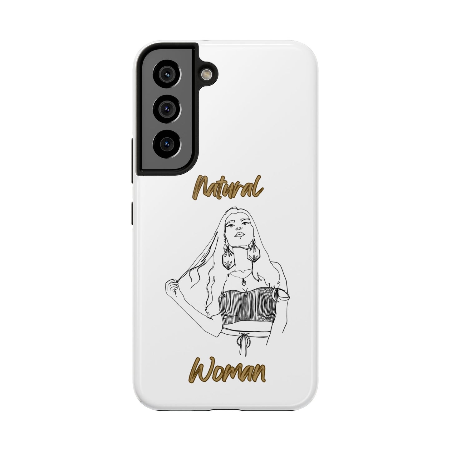 Natural Woman Thinking (BL)Tough Phone Cases WHITE