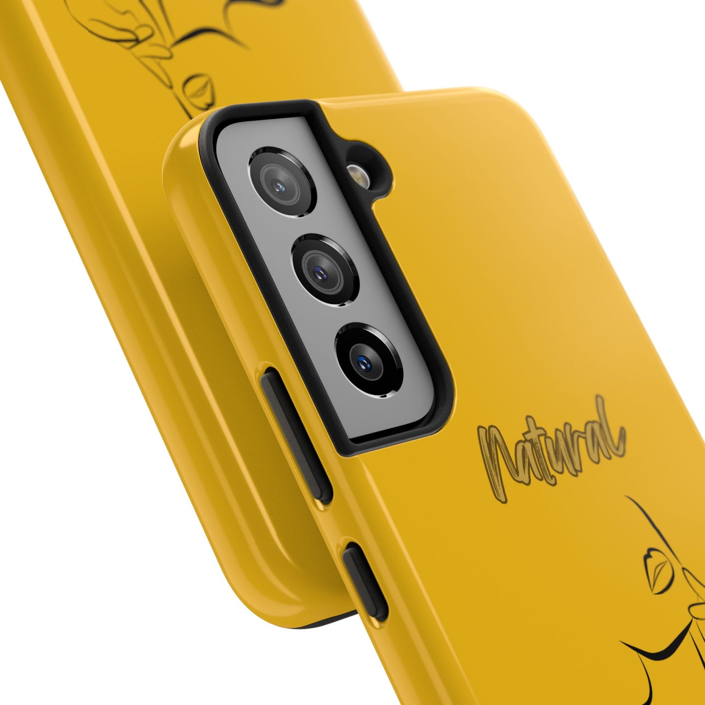 Natural Woman Chin Up (BL)Tough Phone Cases YELLOW