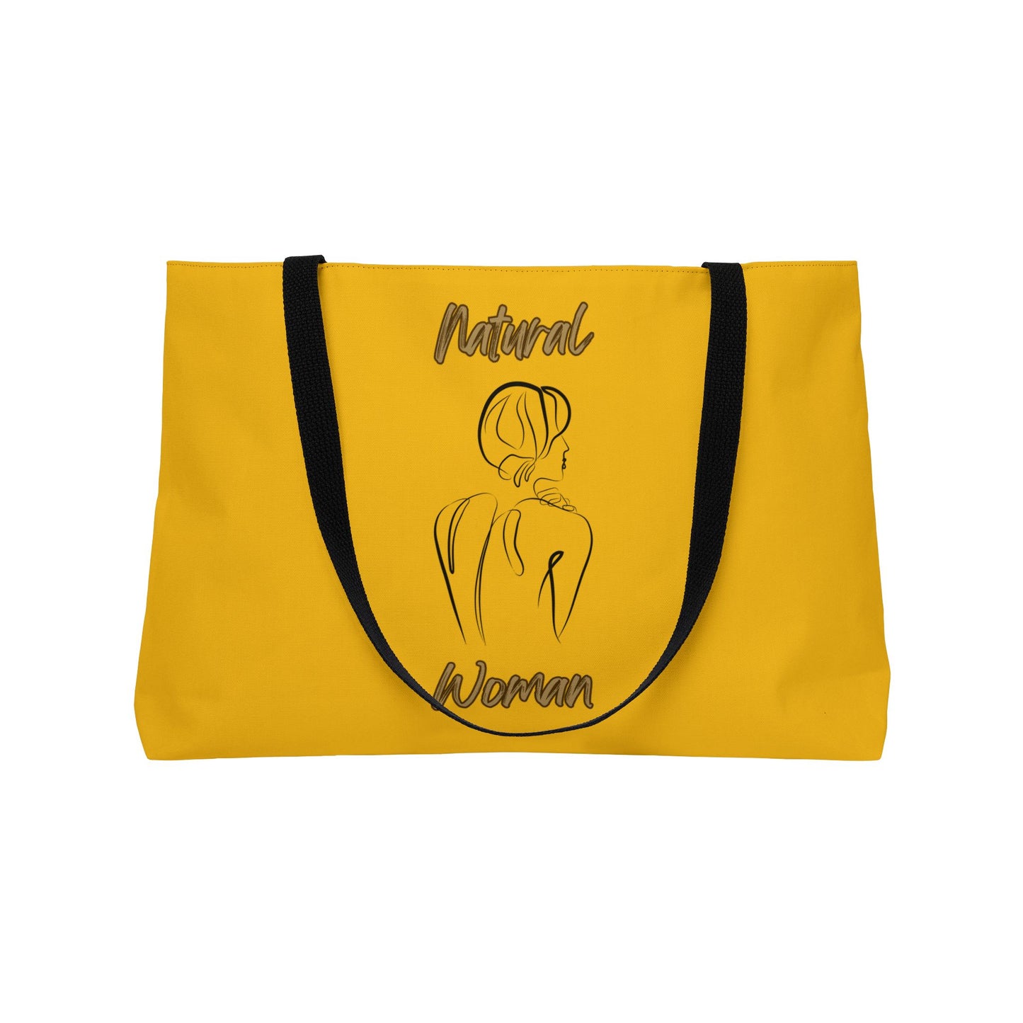 Natural Woman Back (BL) Weekender Tote Bag YELLOW