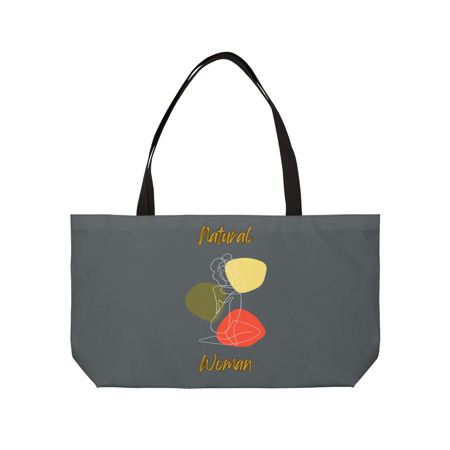 Natural Woman Colorful Pose (WL) Weekender Tote Bag DARK GREY