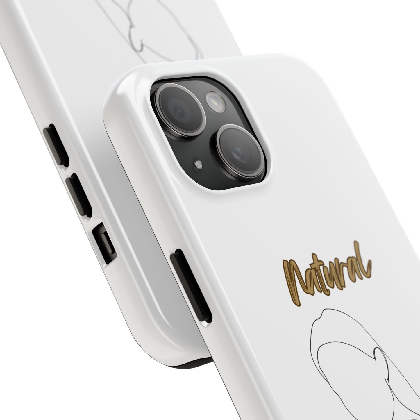 Natural Woman Tilted Look (BL) Tough Phone Cases WHITE