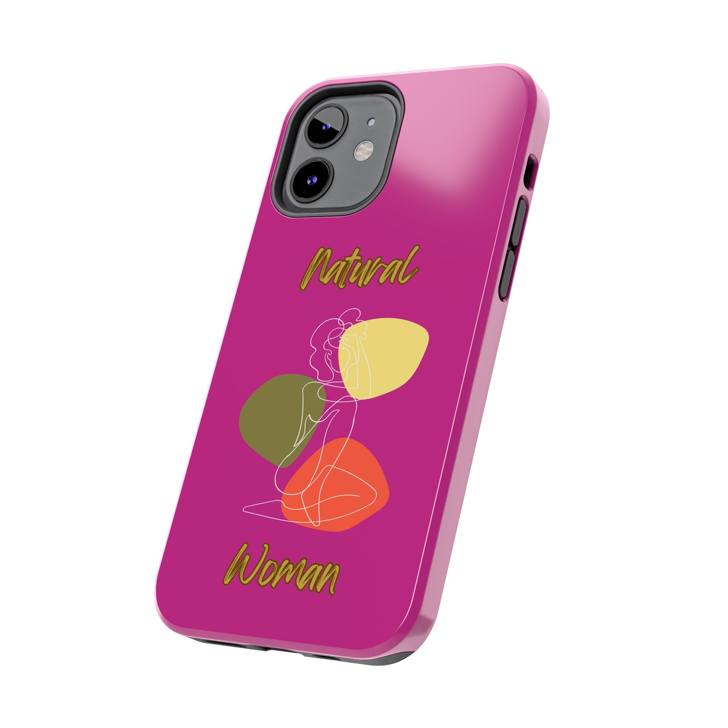Natural Woman Colorful Pose (WL)Tough Phone Cases PINK