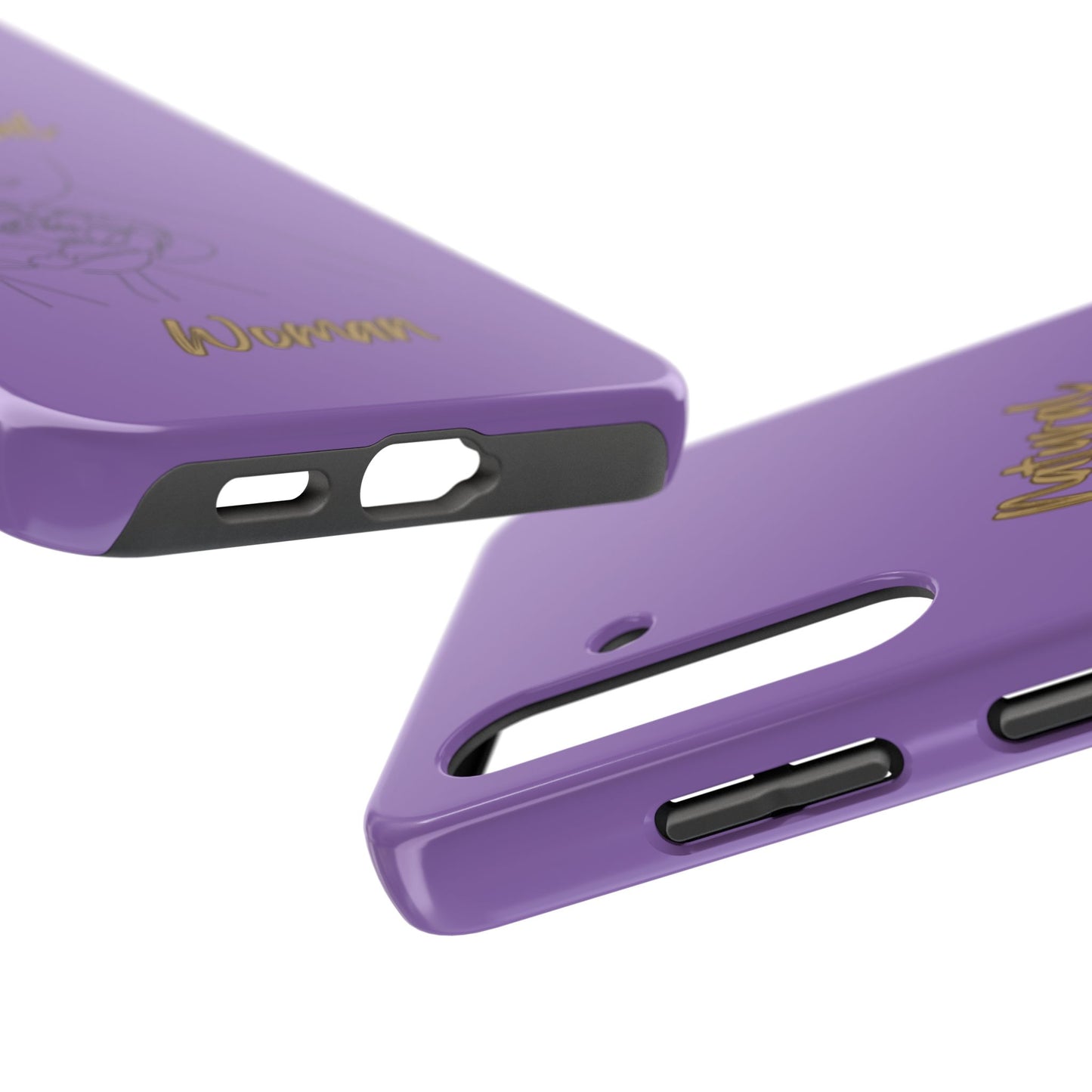 Natural Woman Kissed Flower (BL)Tough Phone Cases LIGHT PURPLE