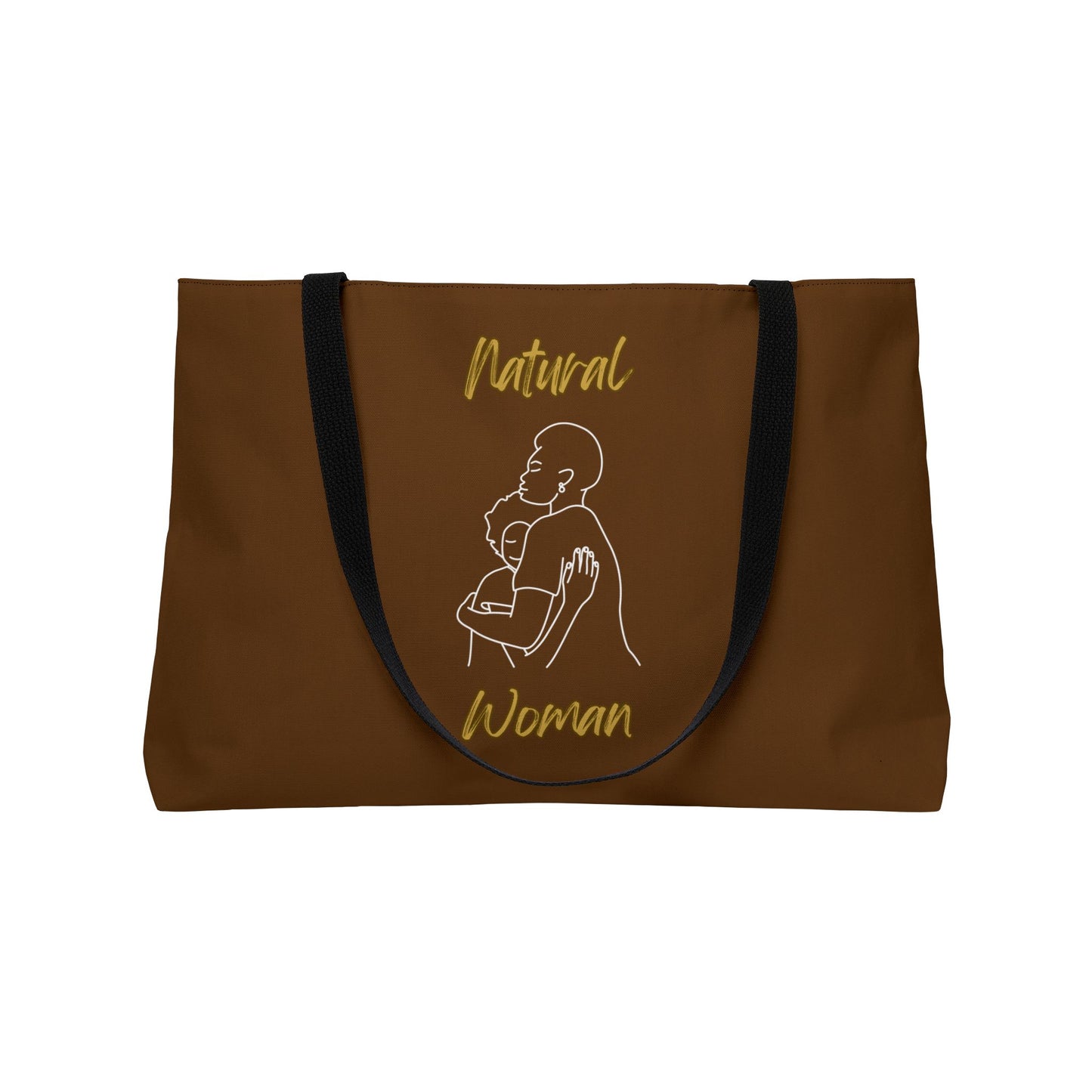 Natural Woman Safe With Momma (WL) Weekender Tote Bag BROWN