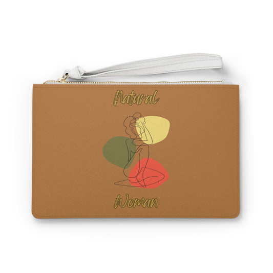 Natural Woman Colorful Pose (BL) Clutch Bag LIGHT BROWN
