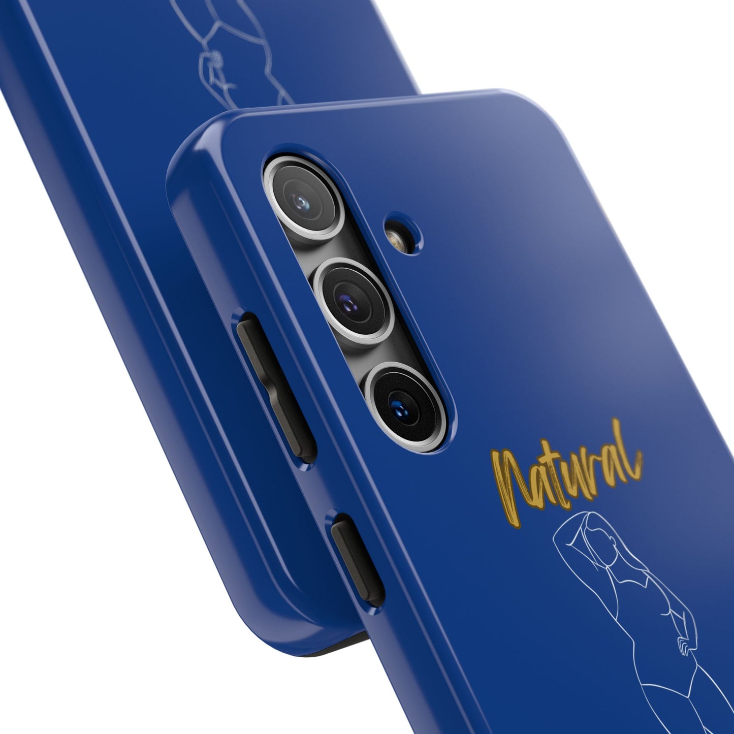Natural Woman Looking Good (WL)Tough Phone Cases DARK BLUE