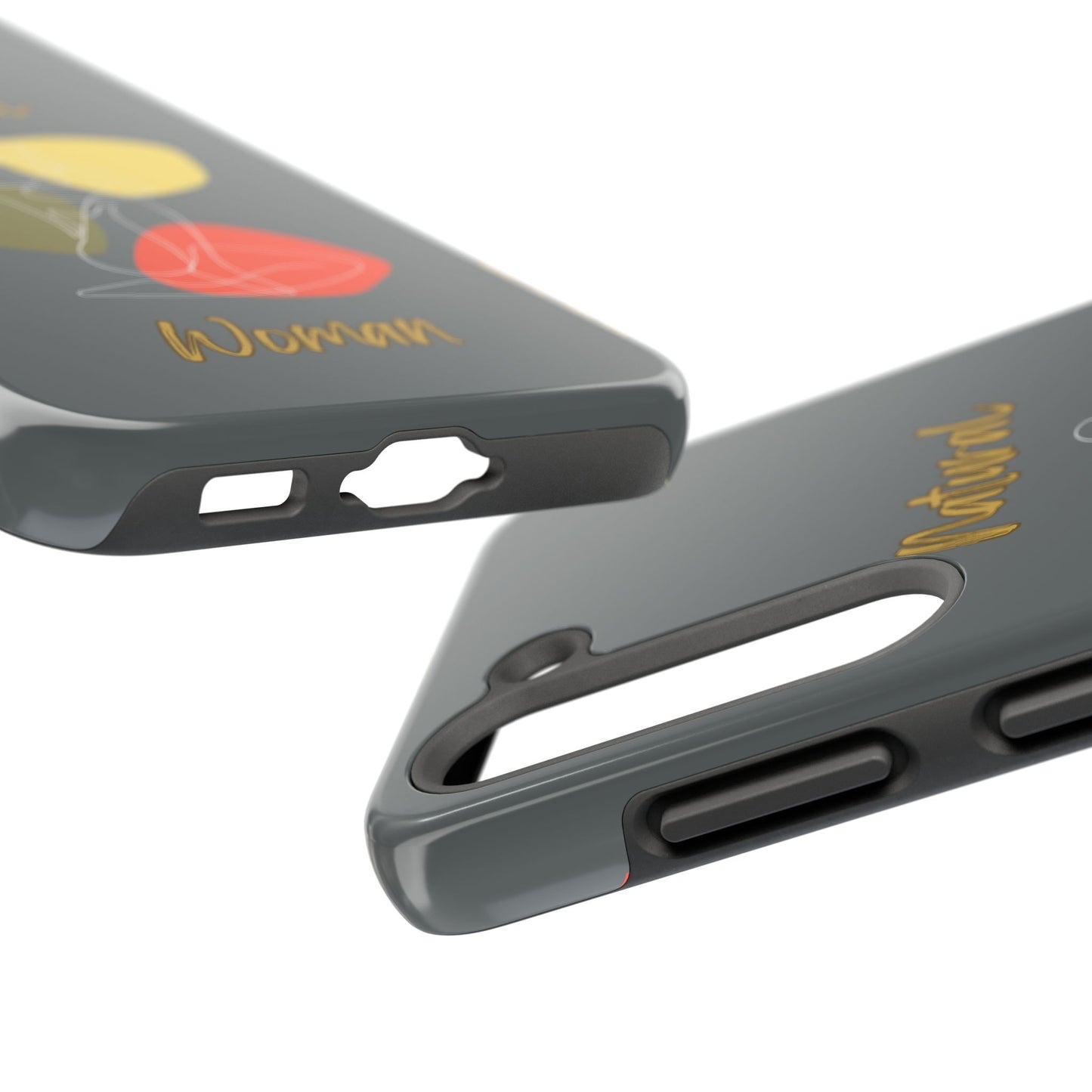 Natural Woman Colorful Pose (WL)Tough Phone Cases DARK GREY