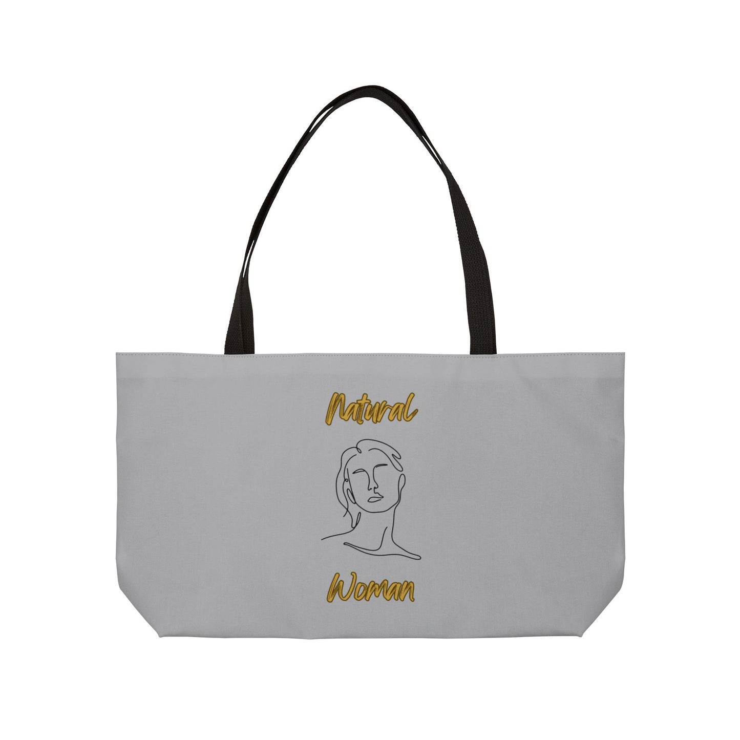 Natural Woman Hello (BL) Weekender Tote Bag LIGHT GREY