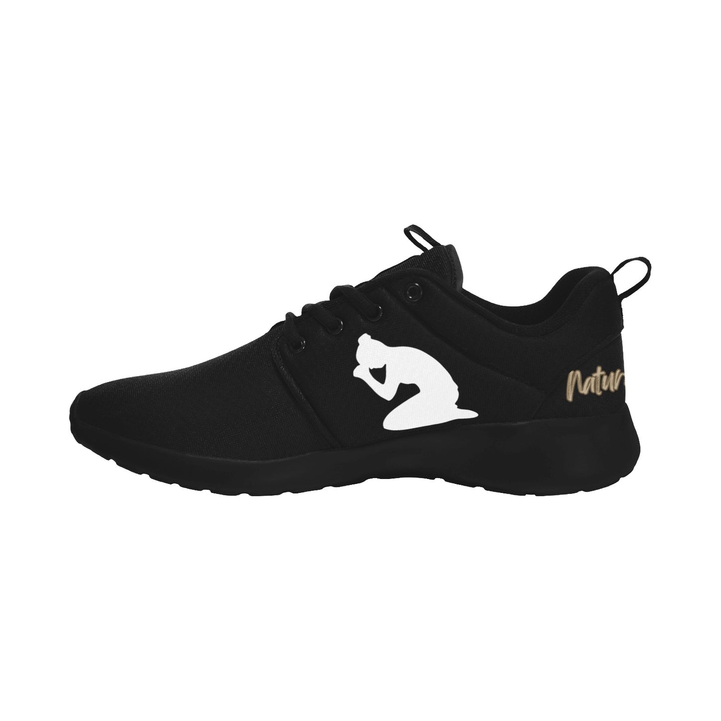 Natural Woman PRAY (WL) BLACK w/ Black Sole Sneakers