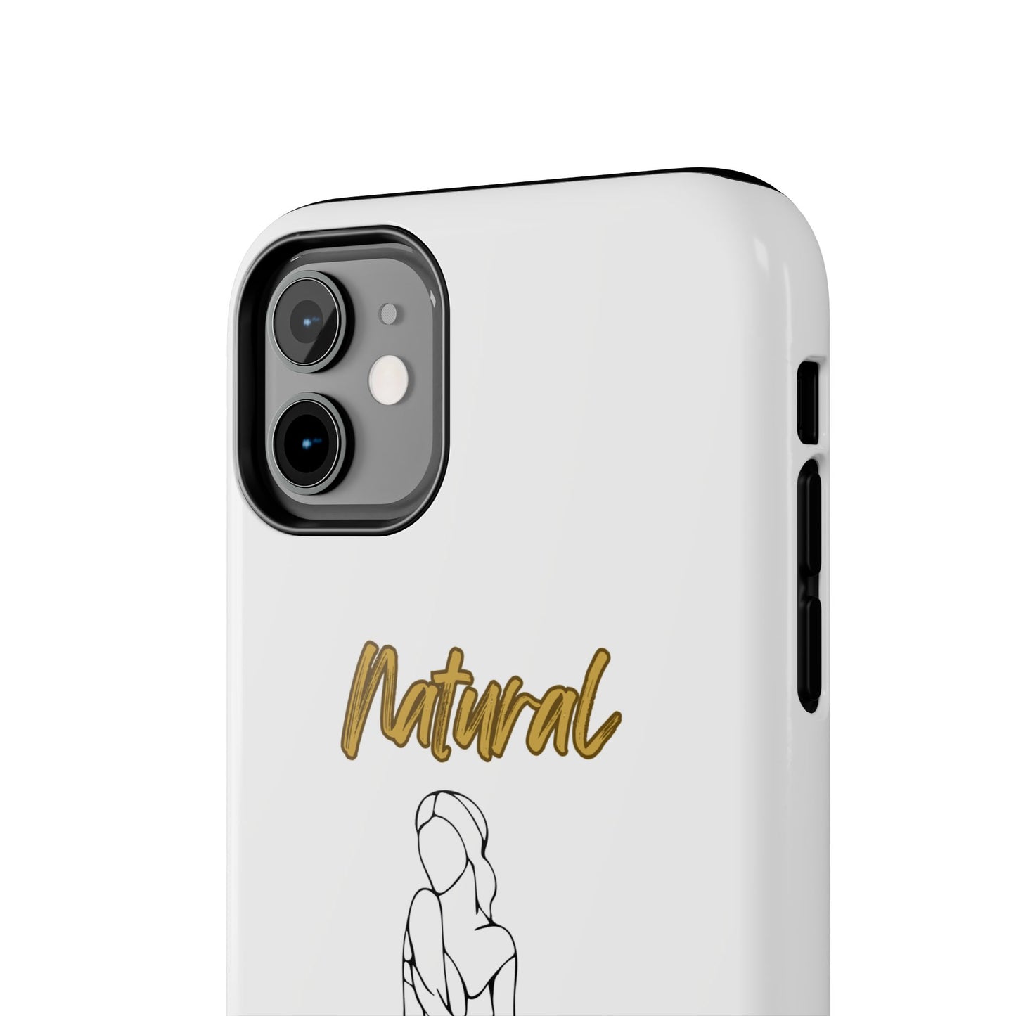 Natural Woman Shoulder Action (BL)Tough Phone Cases WHITE