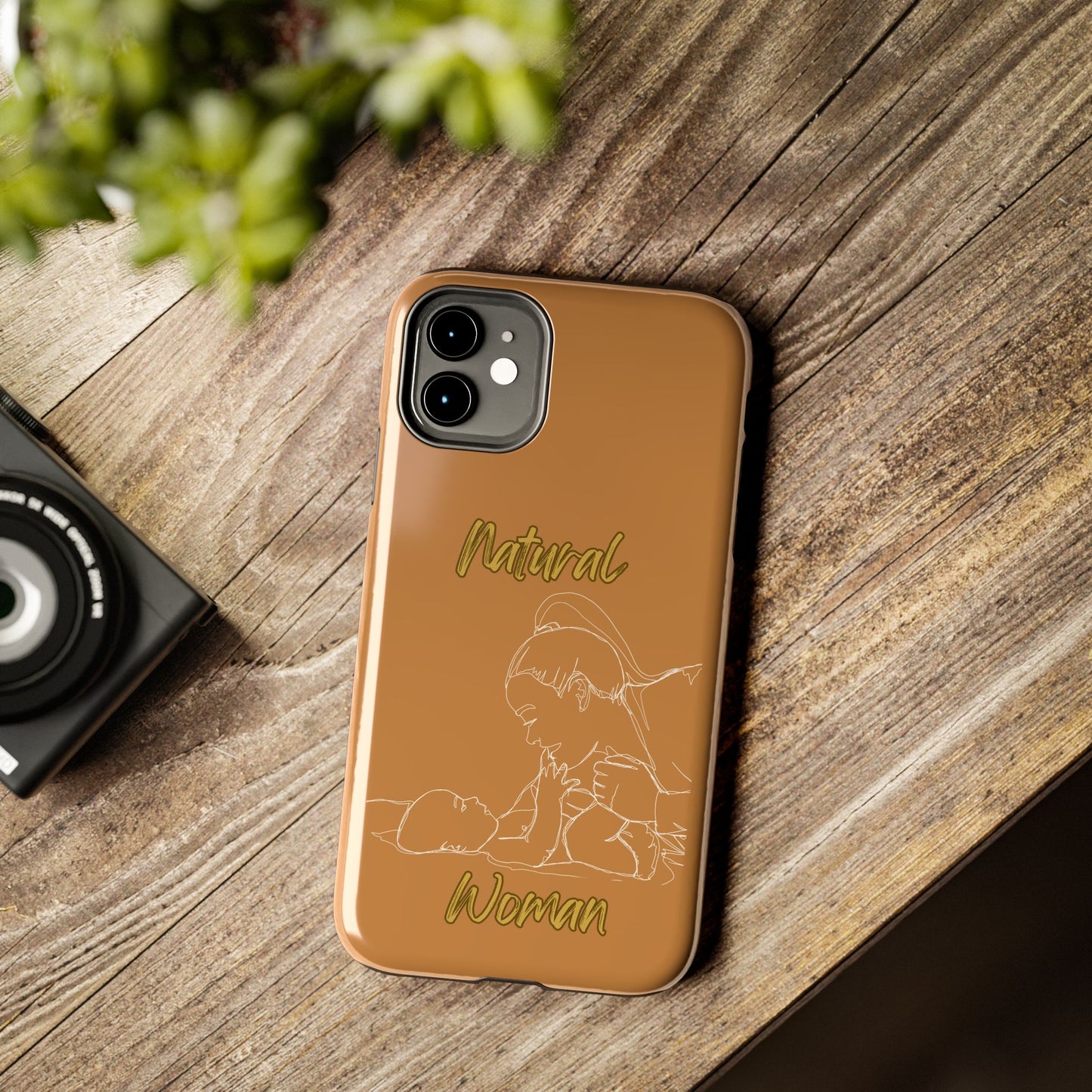 Natural Woman New Life (WL)Tough Phone Cases LIGHT BROWN