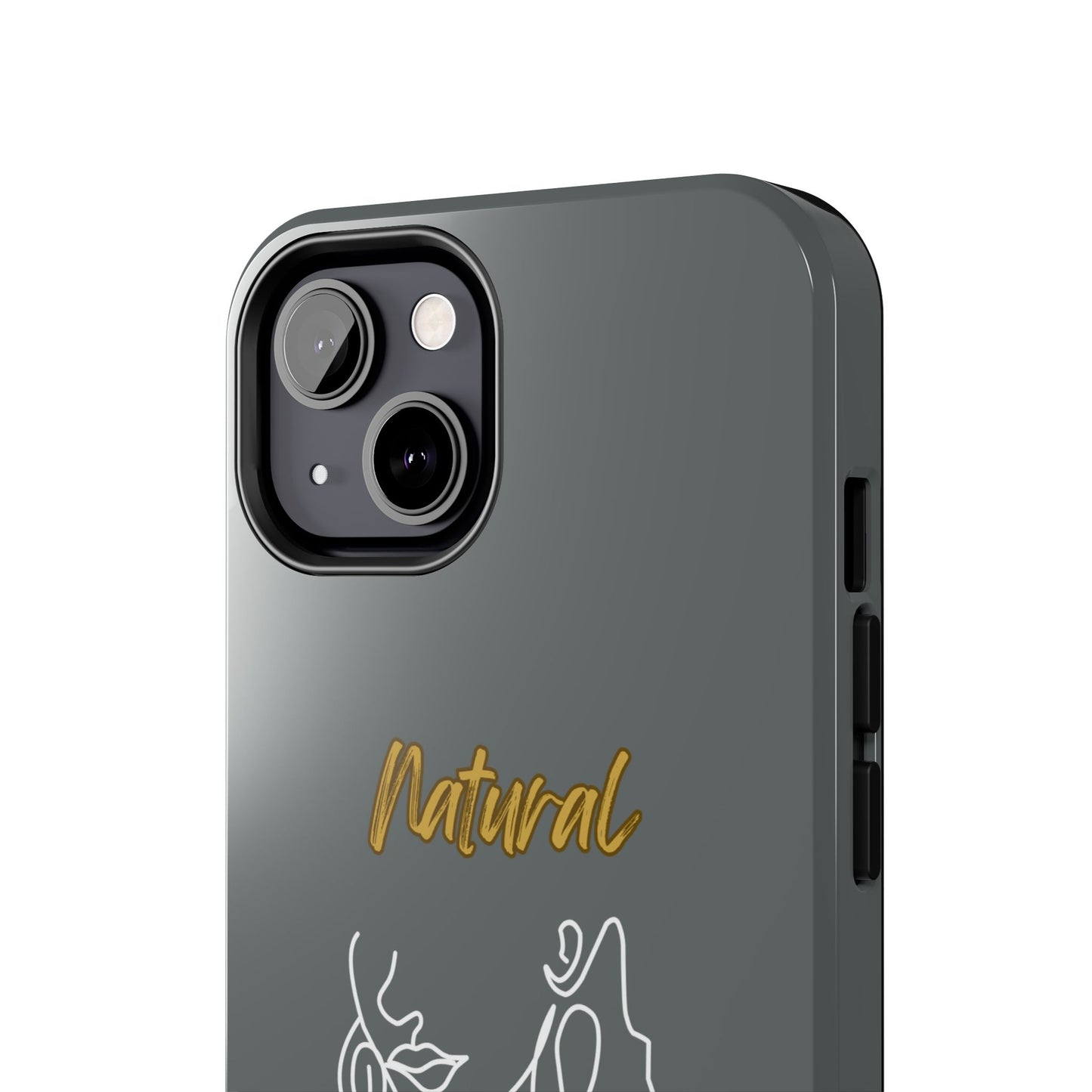 Natural Woman Lips (WL)Tough Phone Cases DARK GREY