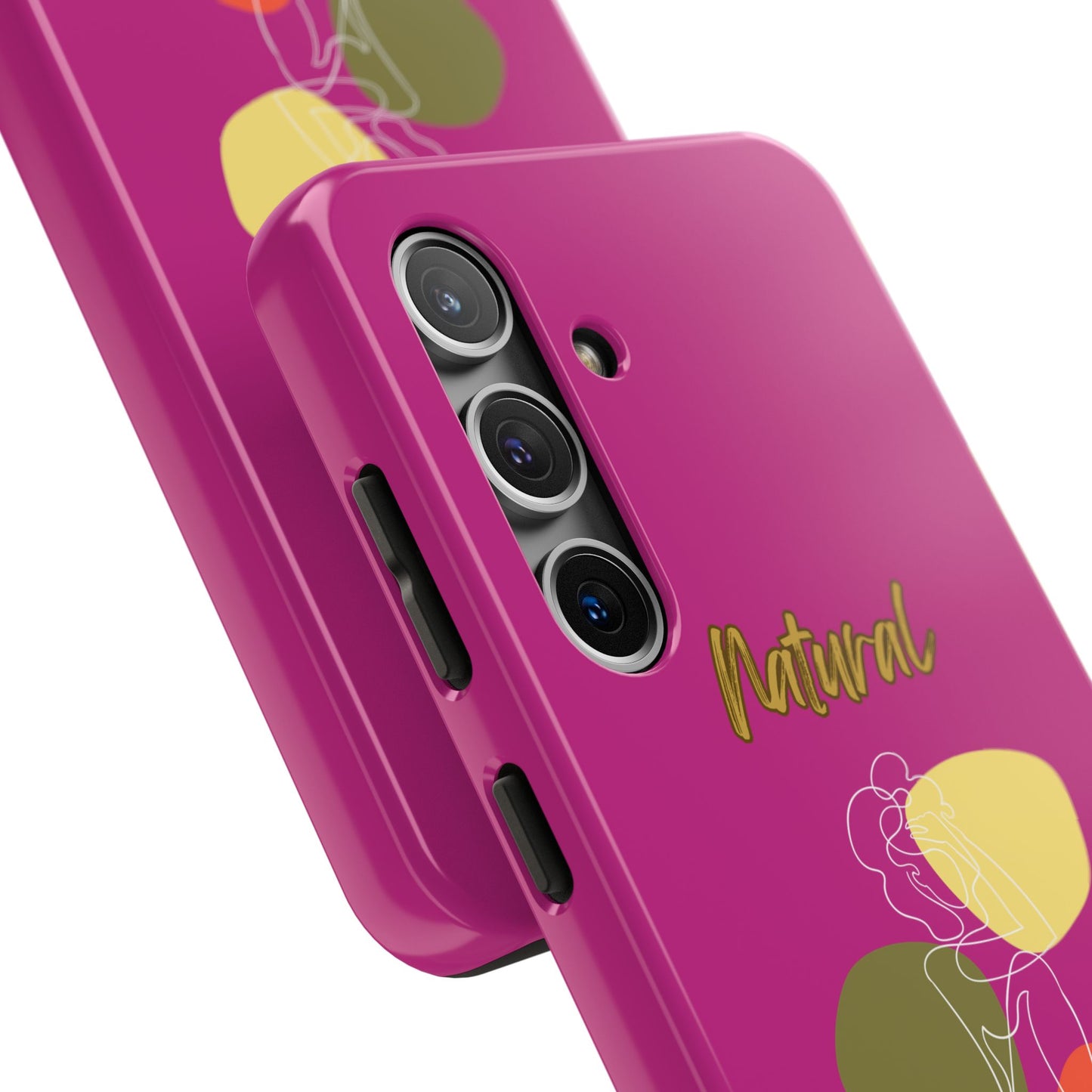 Natural Woman Colorful Pose (WL)Tough Phone Cases PINK