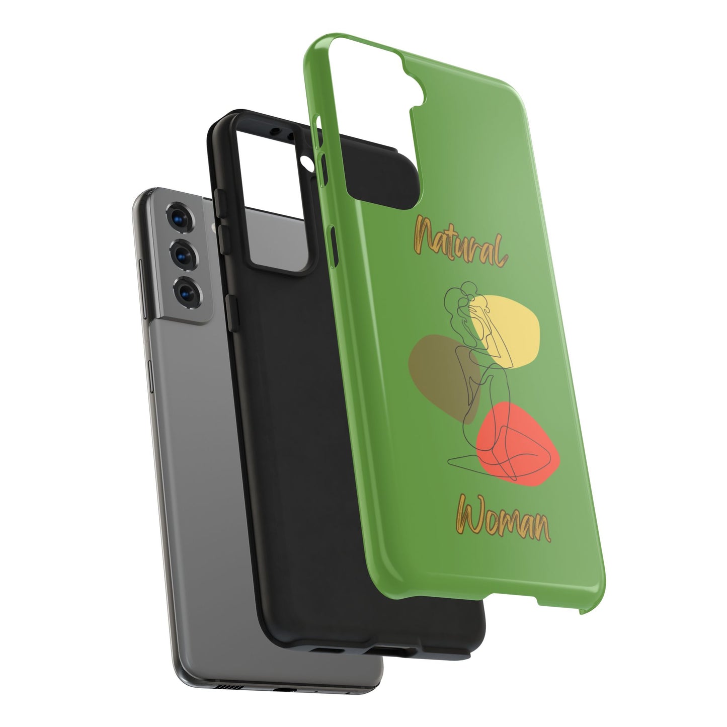 Natural Woman Colorful Pose (BL)Tough Phone Cases GREEN
