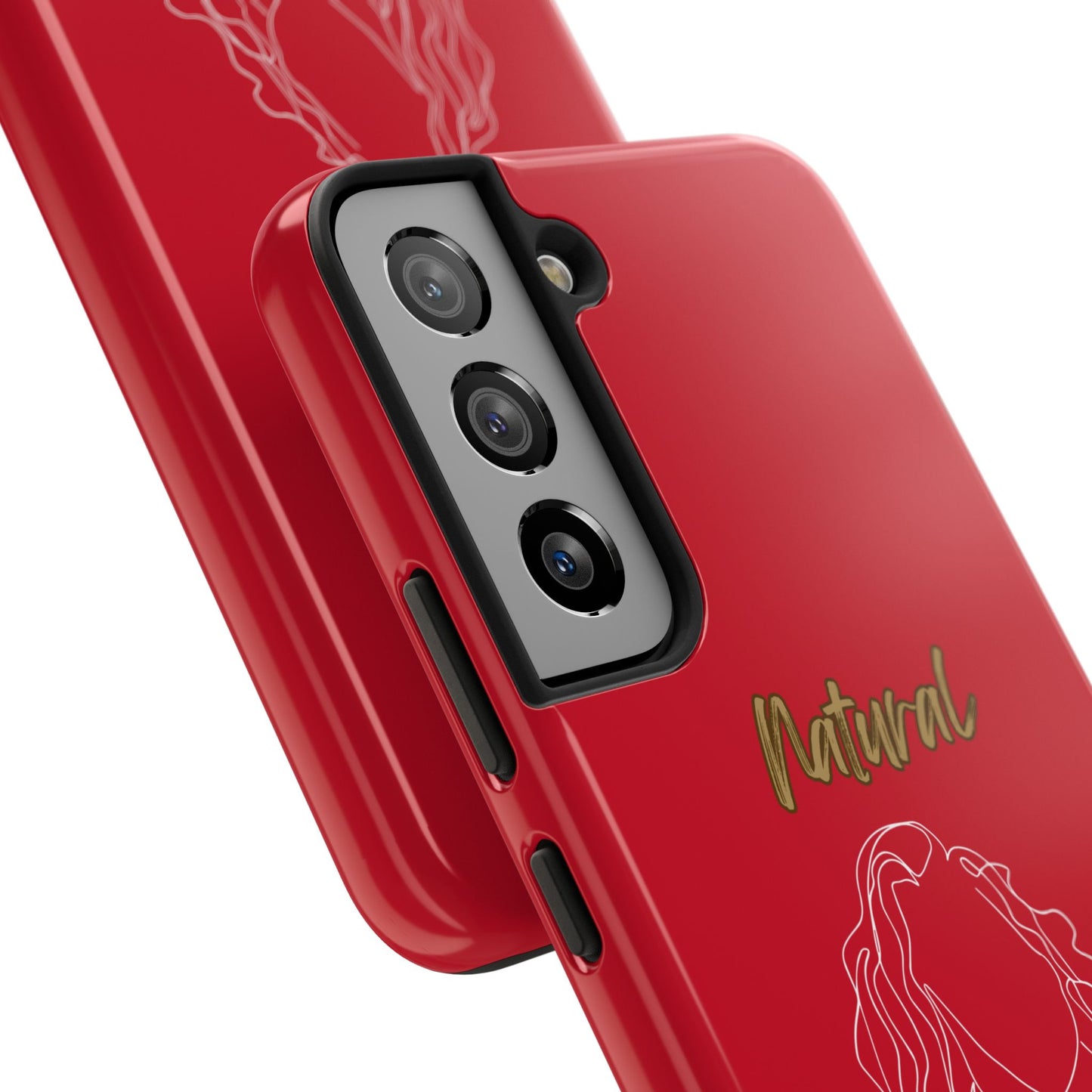 Natural Woman Relaxed (WL) Tough Phone Cases DARK RED