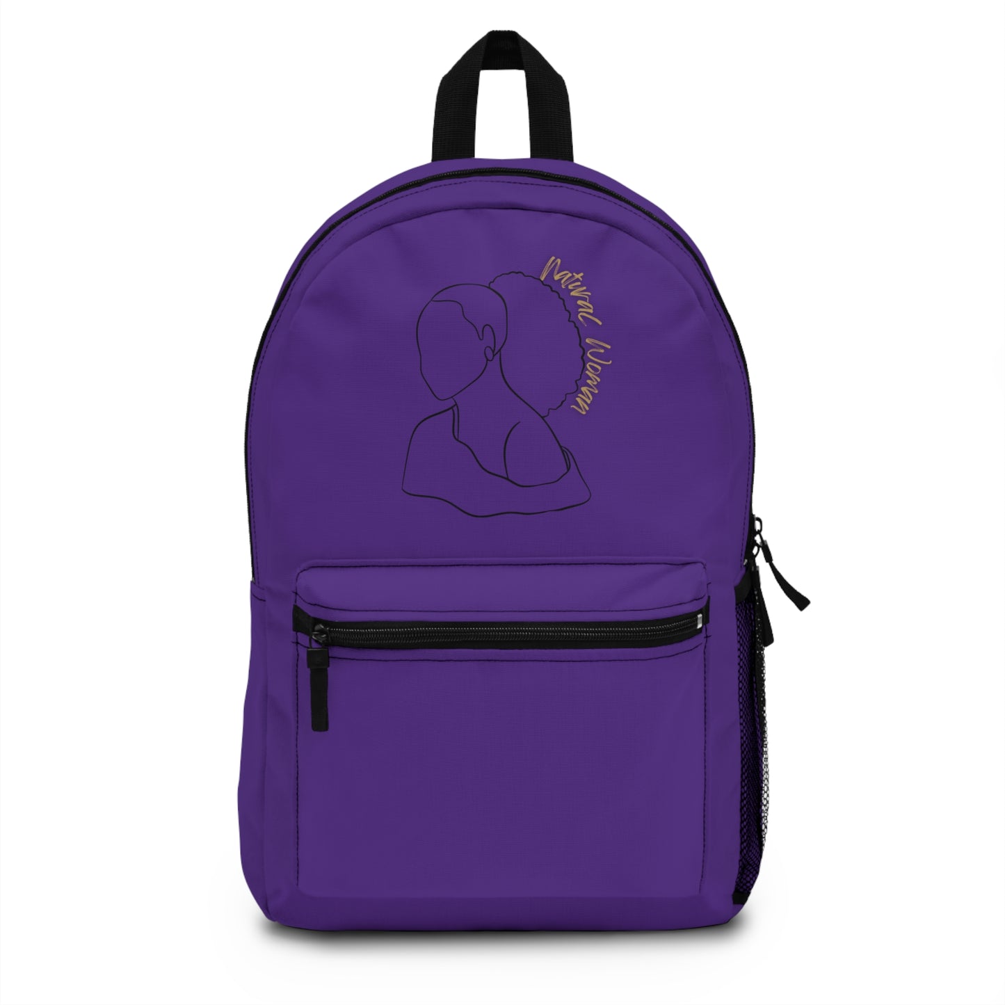 Natural Woman Behind Head Puff (BL) Backpack PURPLE