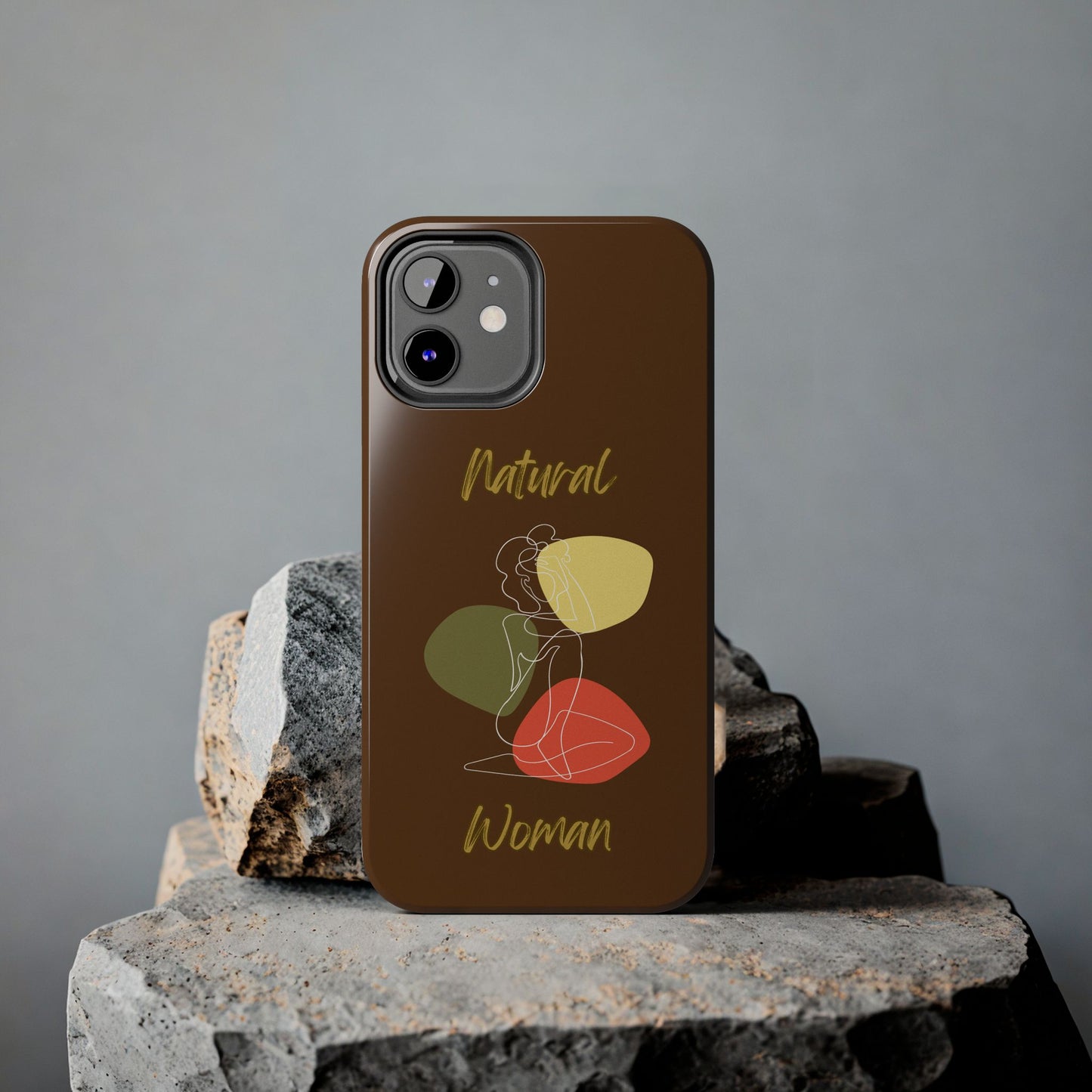 Natural Woman Colorful Pose (WL)Tough Phone Cases BROWN