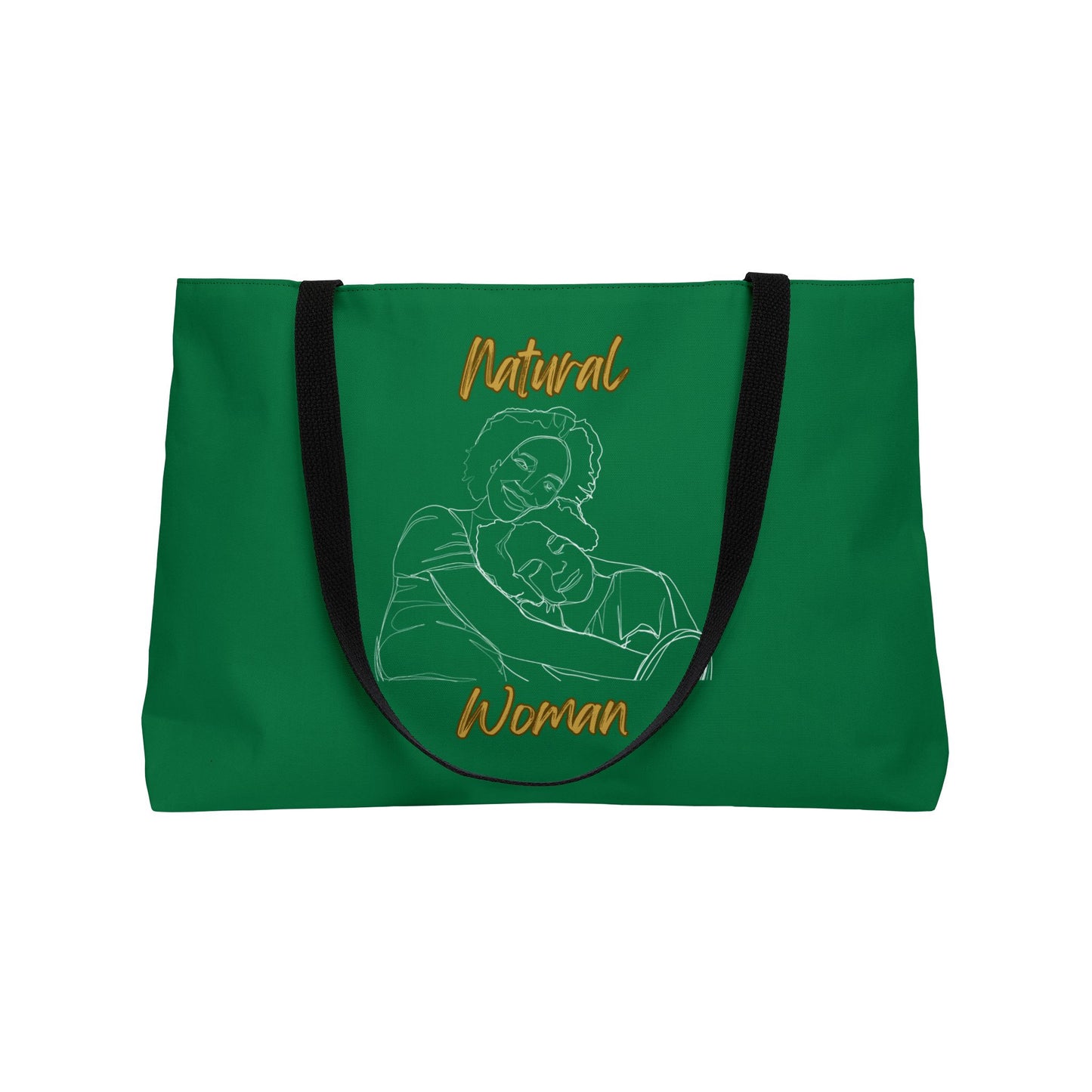 Natural Woman Loving Embrace (WL) Weekender Tote Bag DARK GREEN