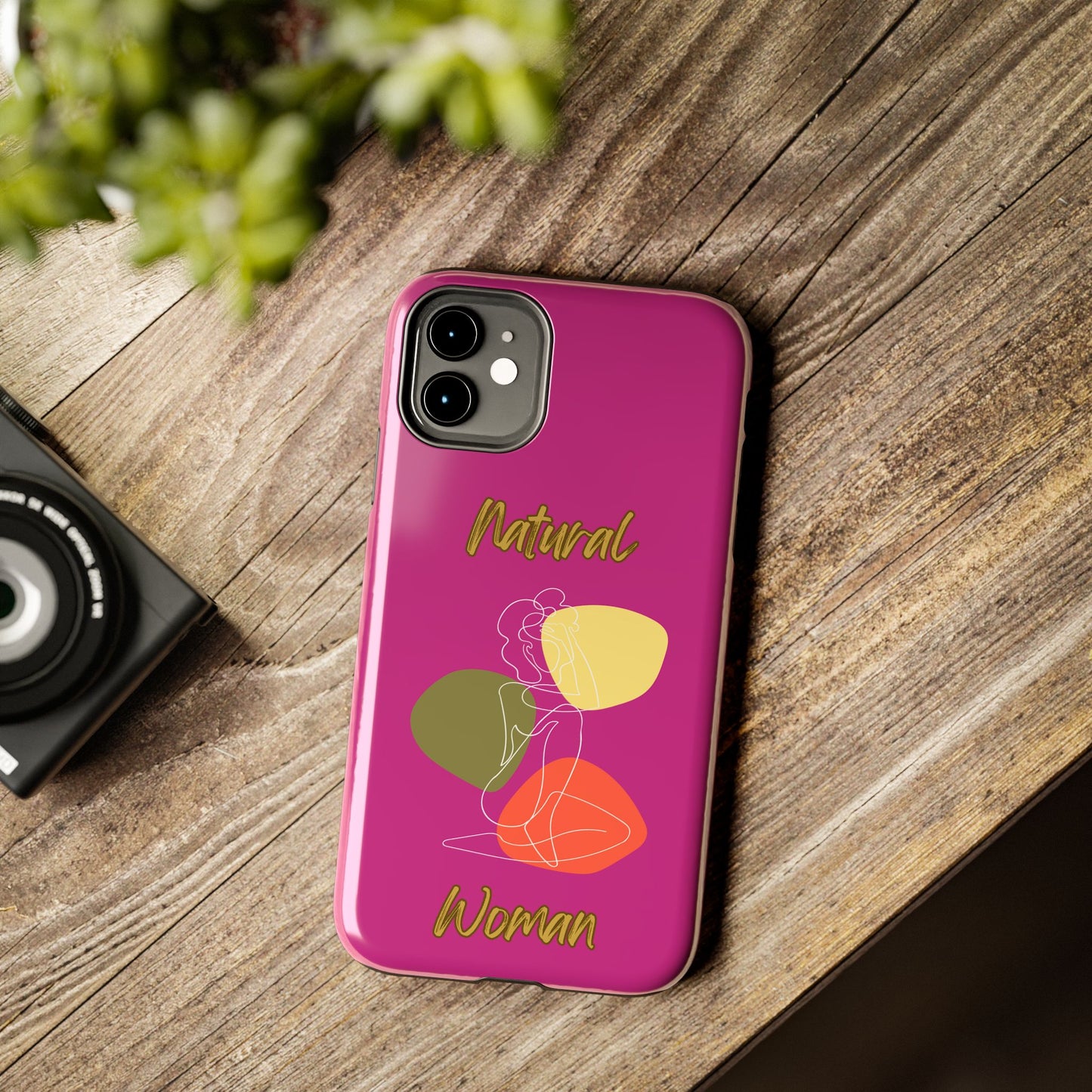 Natural Woman Colorful Pose (WL)Tough Phone Cases PINK